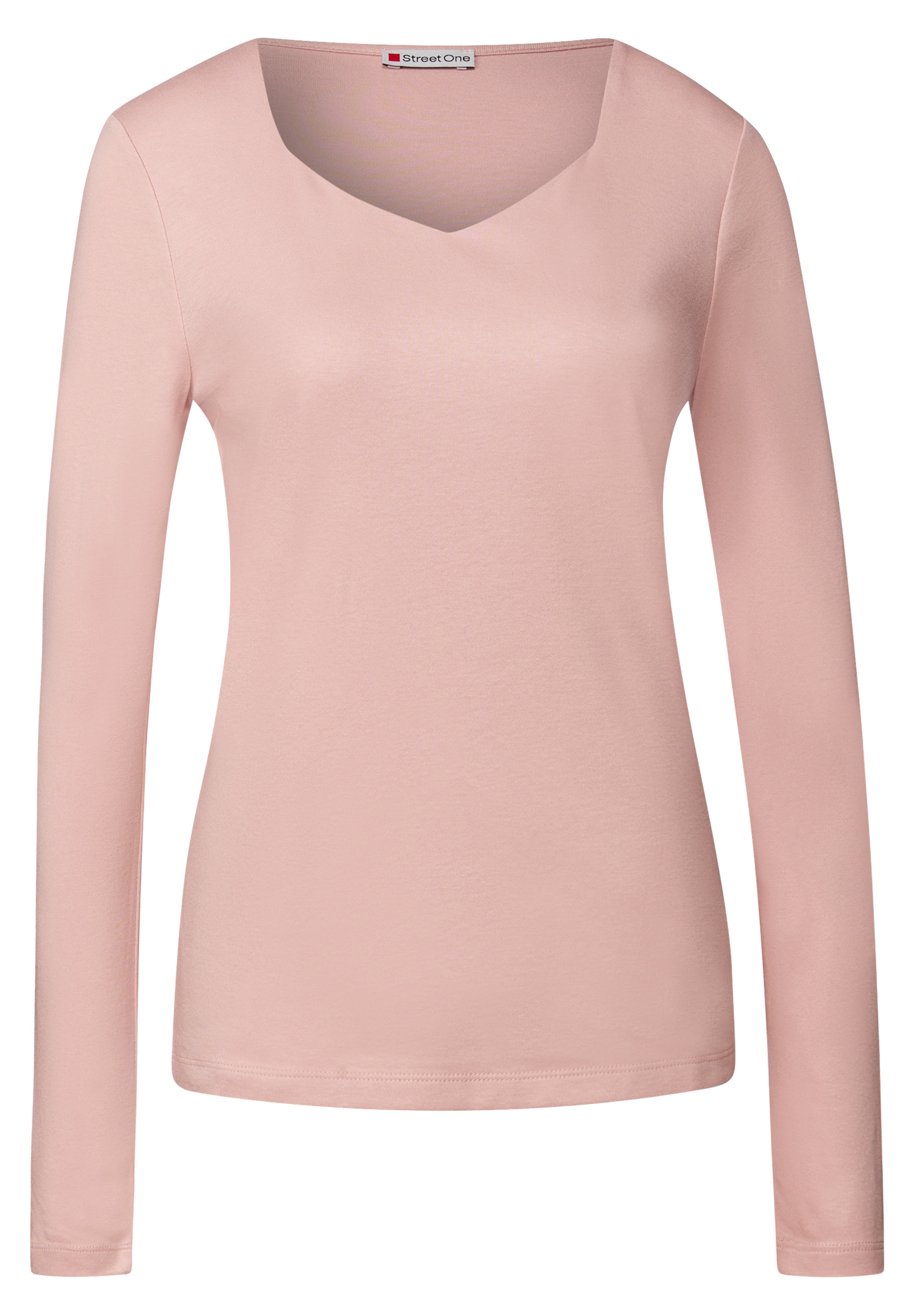 STREET ONE Langarmshirt, im soften Baumwoll-Mix