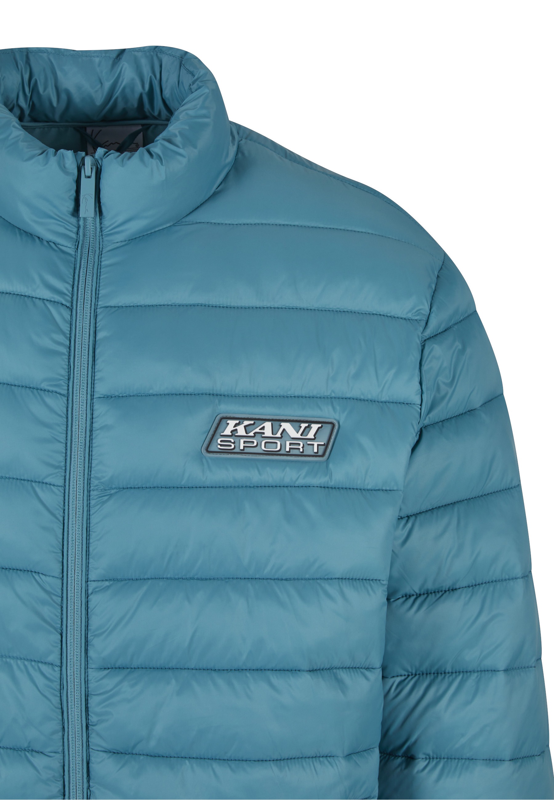 Allwetterjacke KARL KANI "Karl Kani Karl Kani Sport Patch Light Puffer Jacket", Herren, Gr. XL, petrol, 100% Polyester, mehrfarbig, normal, amerikanischer Ausschnitt, Jacken 3