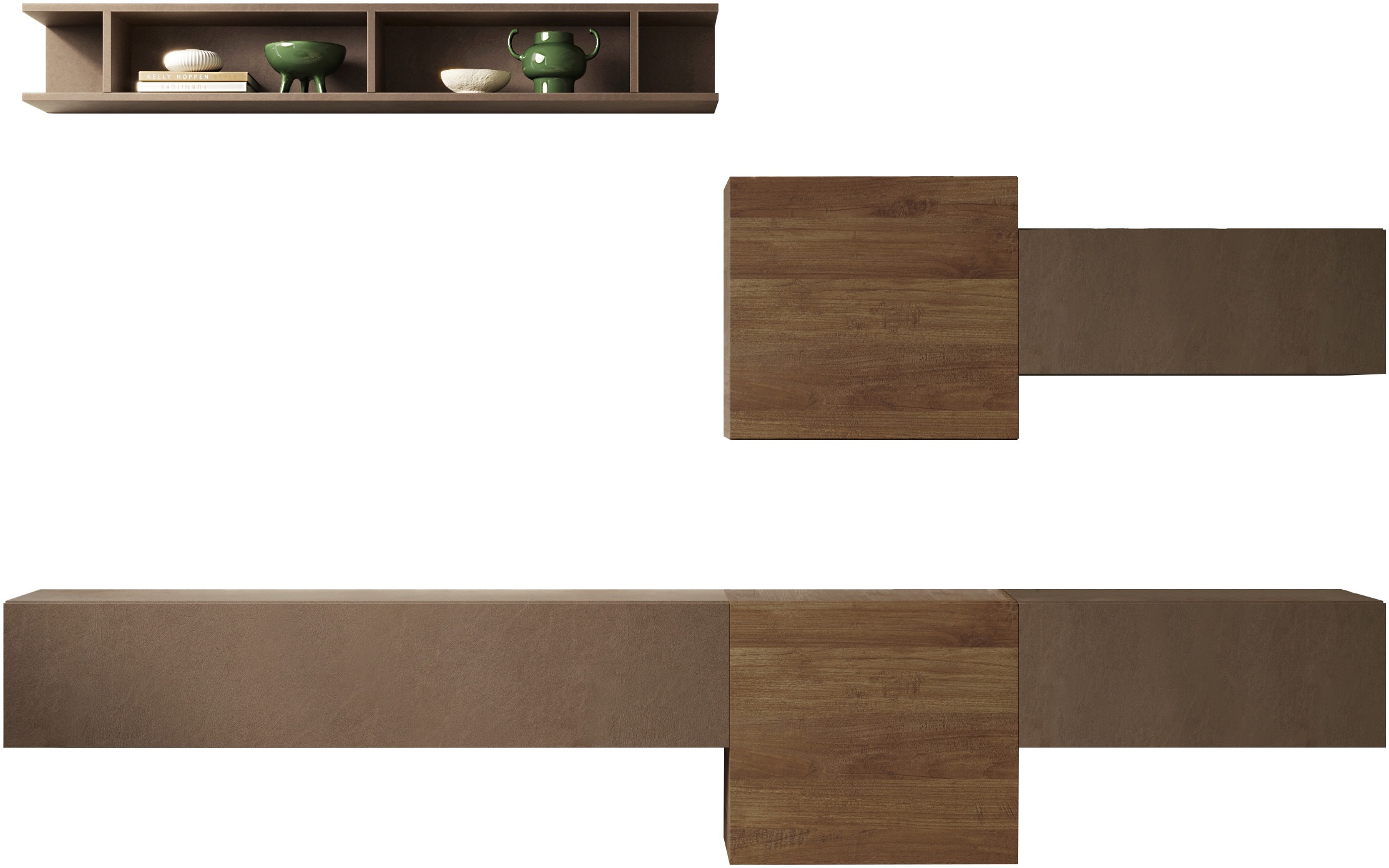 INOSIGN Wohnwand "INFINITY, 6tlg. Breite 262 cm, Höhe variabel, Schrankwand günstig online kaufen