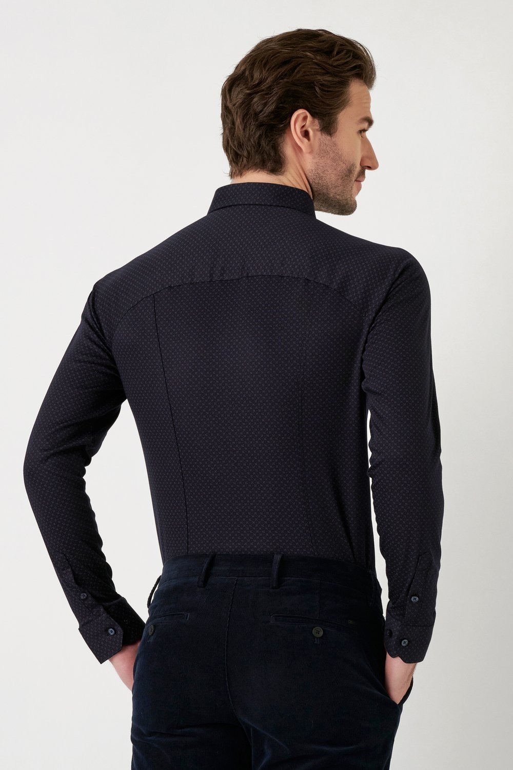 DESOTO Langarmhemd "Jerseyhemd Casual Kent" günstig online kaufen