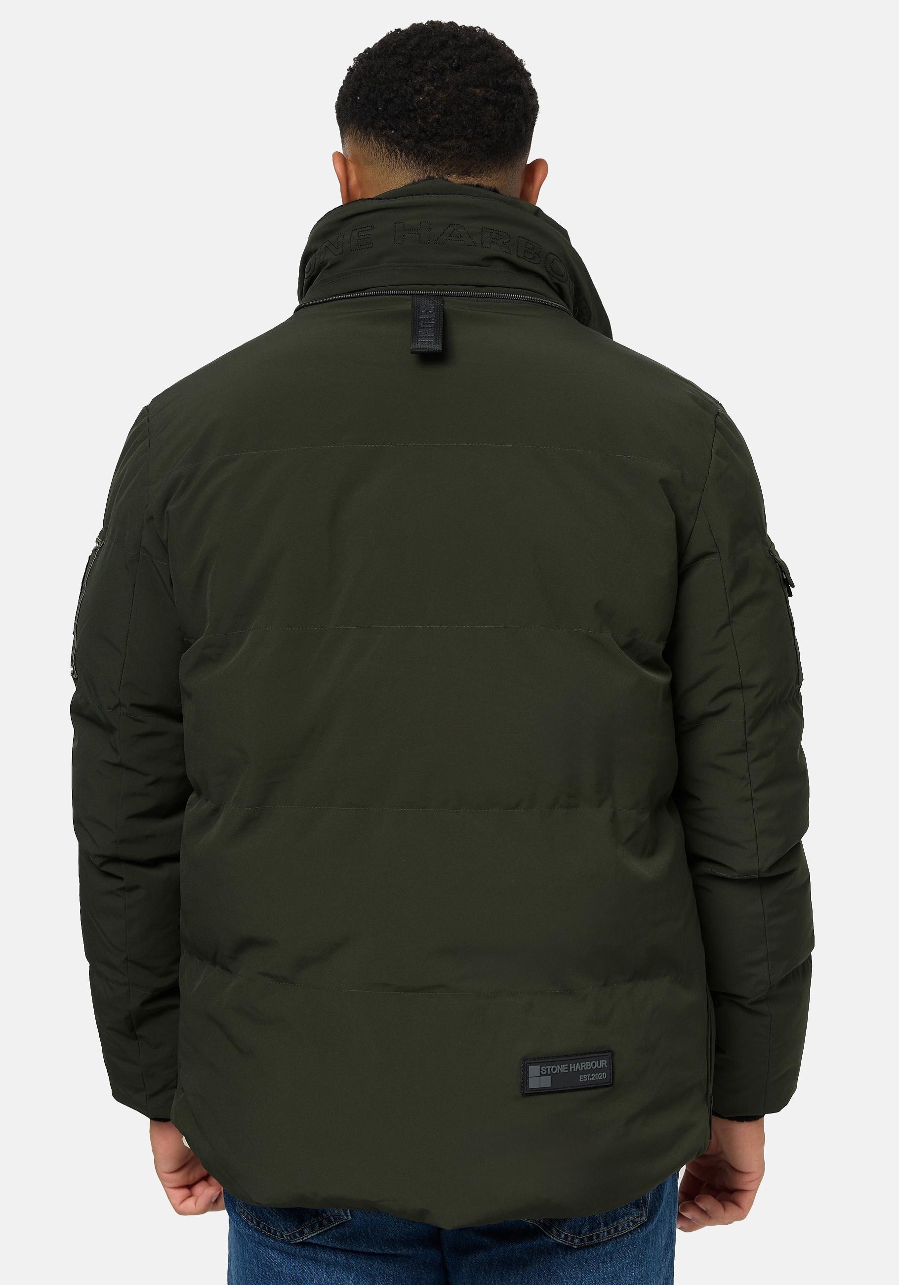Stone Harbour Winterjacke »Halvaar«, mit Kapuze, stylischer Winterparka mit abnehmbarer Kapuze