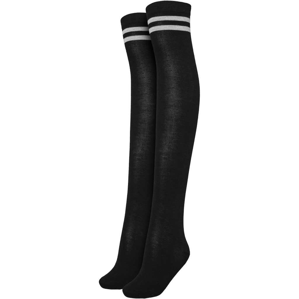 URBAN CLASSICS Freizeitsocken »Accessoires Ladies Overknee Socks 2-Pack«, (1 Paar)