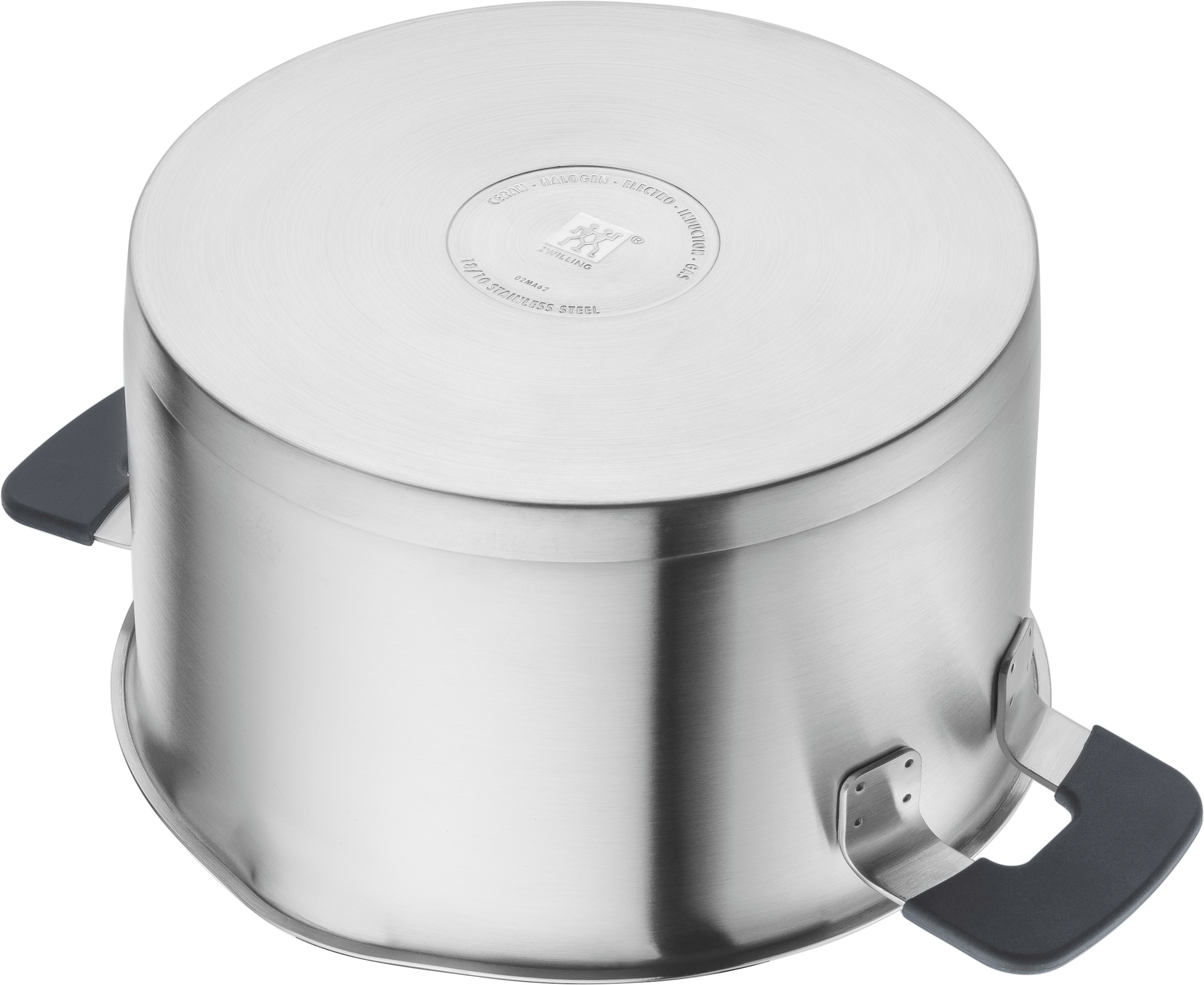 Zwilling Topf-Set »Simplify«, Edelstahl, (Set, 4 tlg.), 18/10 Edelstahl, integriertes Sieb im Deckel, Induktion, 4-tlg.