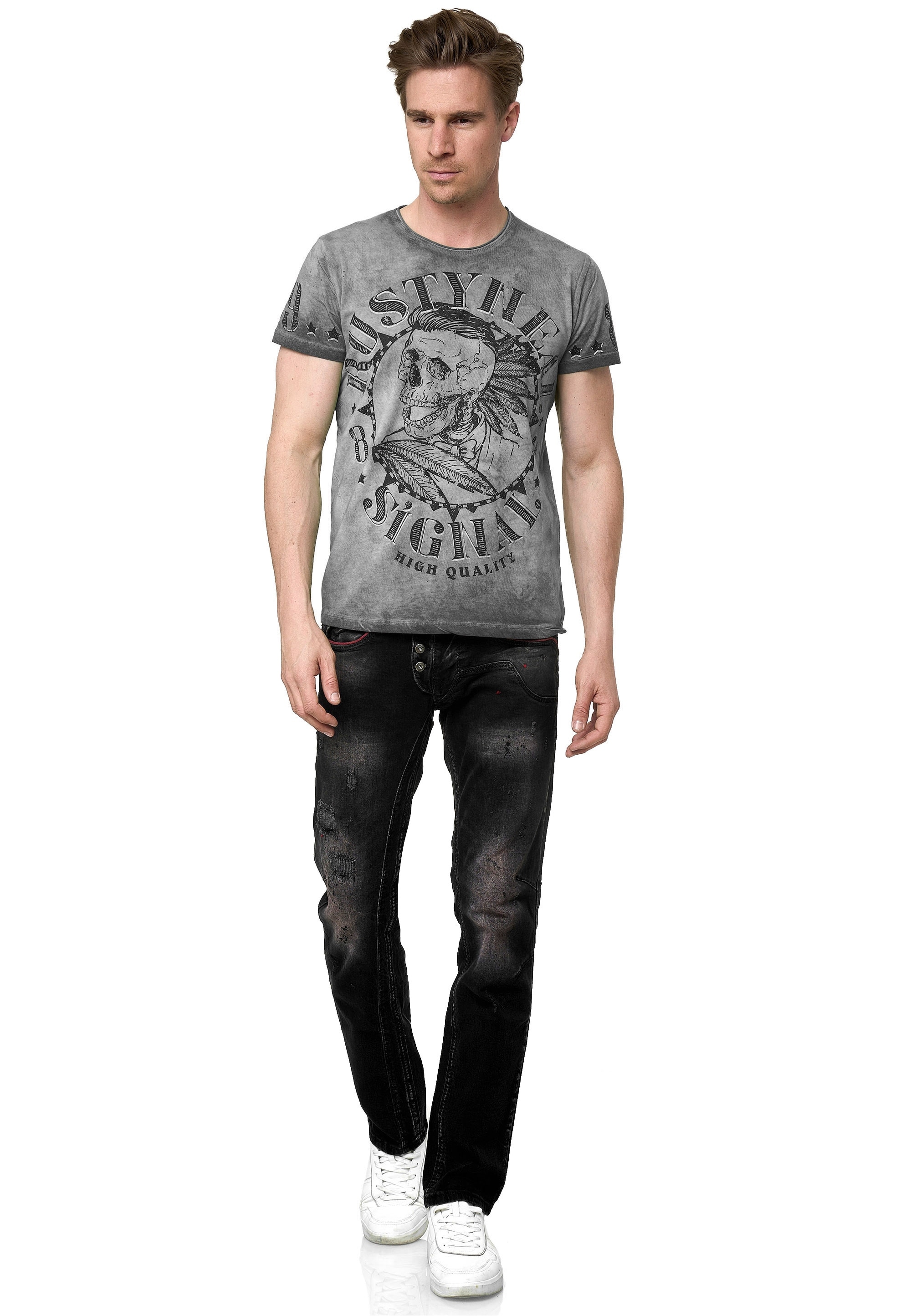 Rusty Neal Bequeme Jeans, in geradem Schnitt