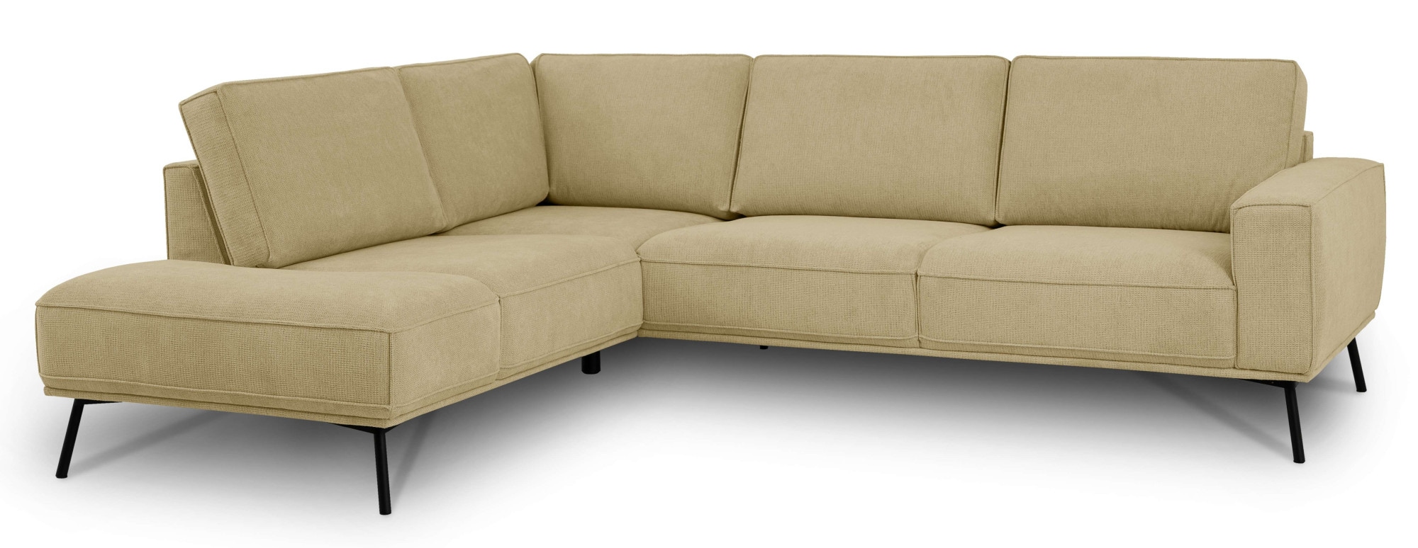 andas Ecksofa »Vosby«, Breite 260 cm, Chenille, mit dekorativer Kedernaht