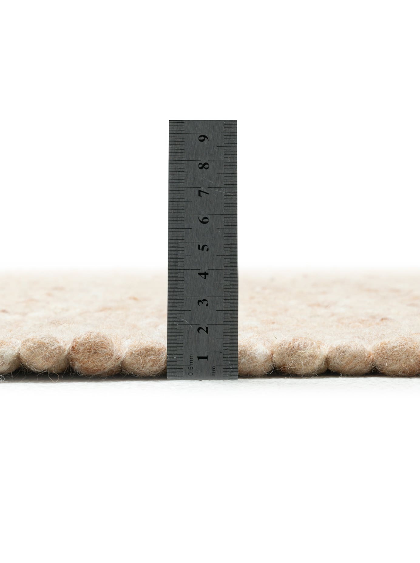 Teppich HEINE HOME Gr. 8, beige (dunkelbeige), B:190cm H:12mm L:290cm, Wolle, Teppiche, Teppich 3