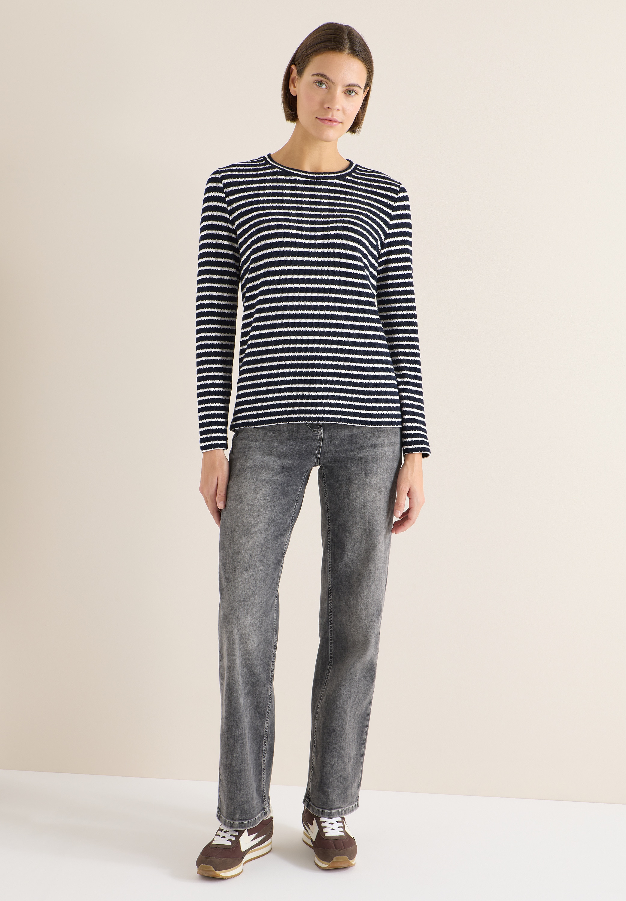 Cecil Langarmshirt im Streifen-Design