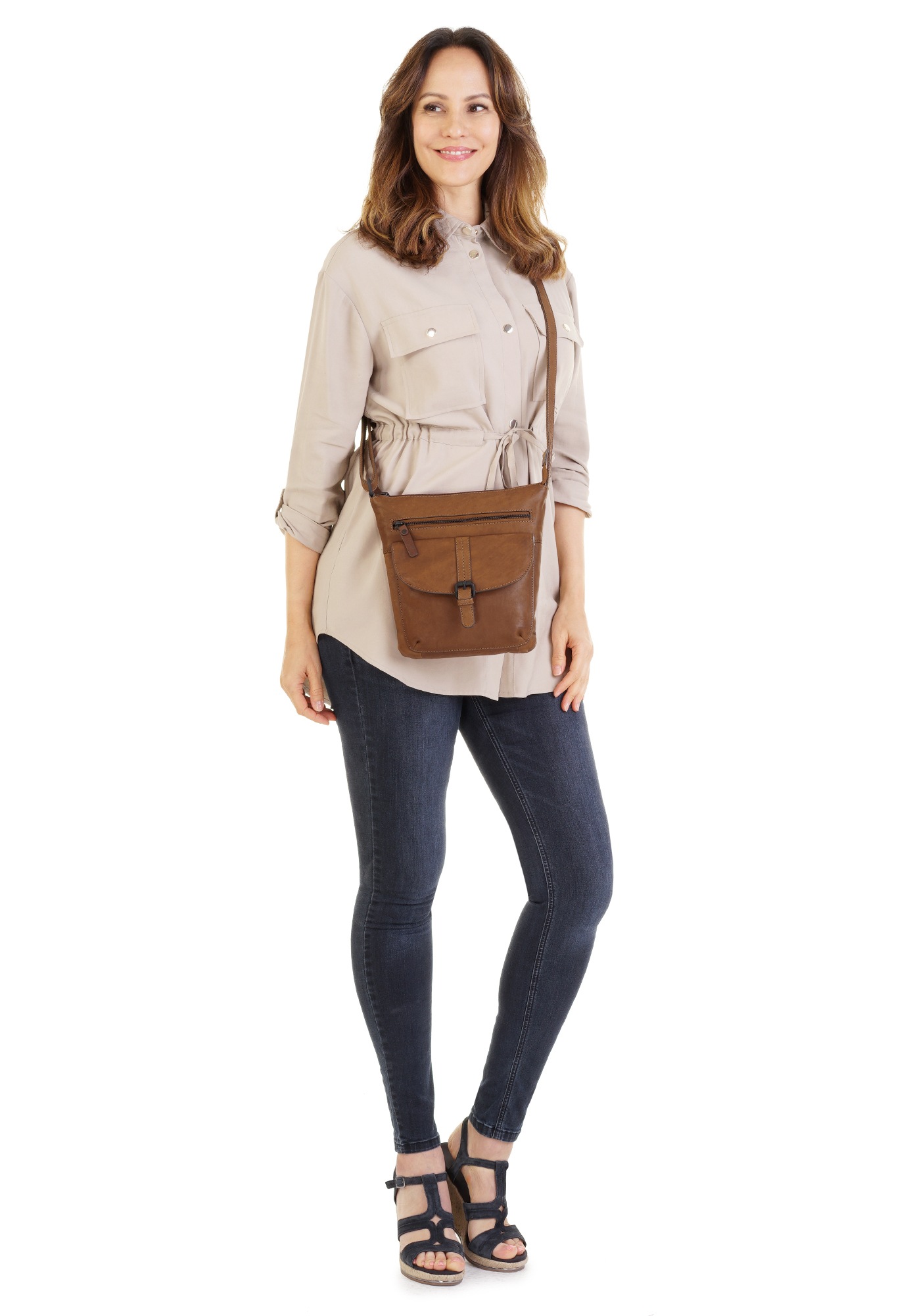 X-Zone Umhängetasche echt Leder günstig online kaufen