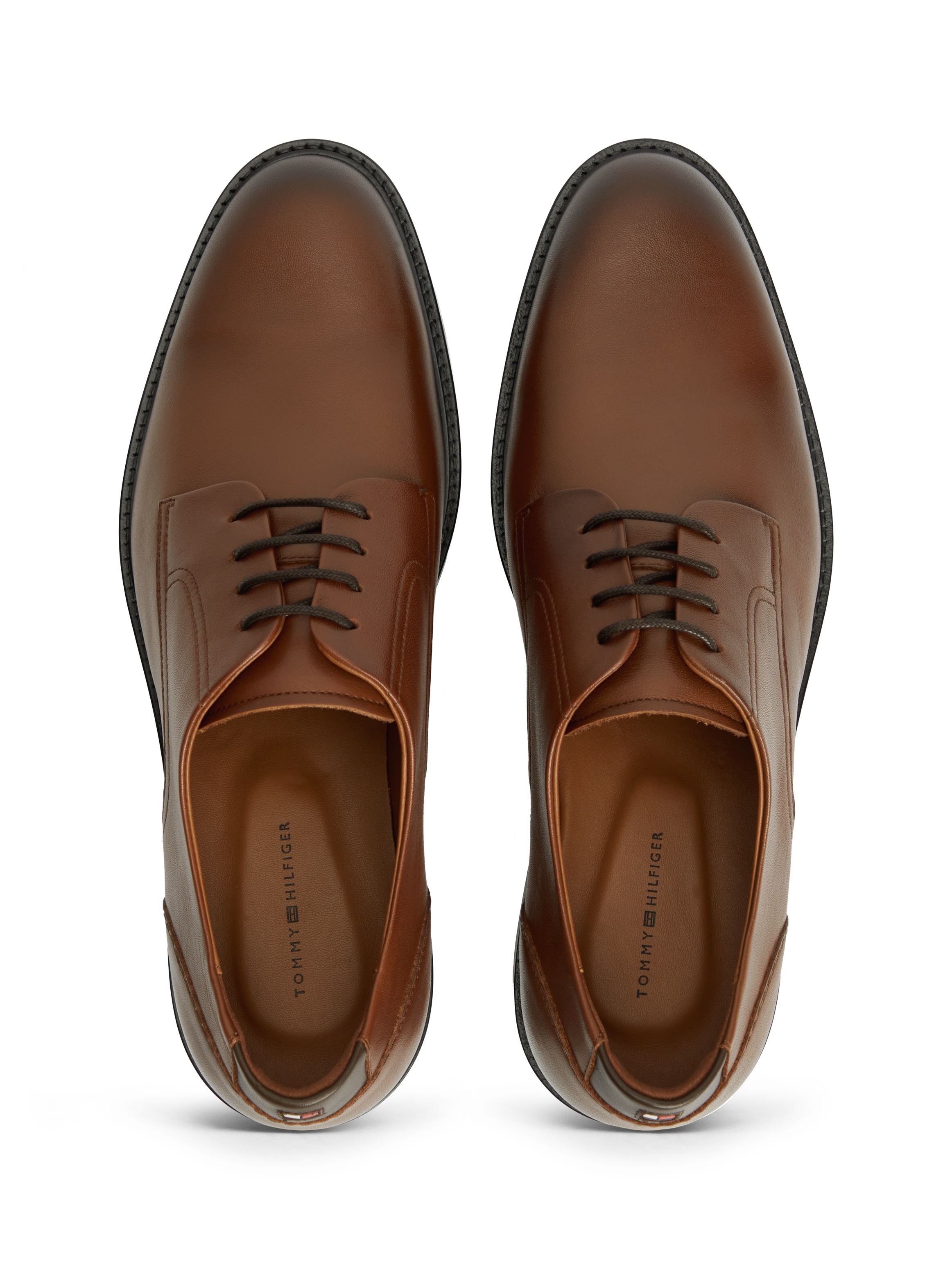 Tommy Hilfiger Schnürschuh »CORPORATE DRESSY LTH SHOE«  Abendschuh, Festtagsschuh mit dezenten Ziernähten