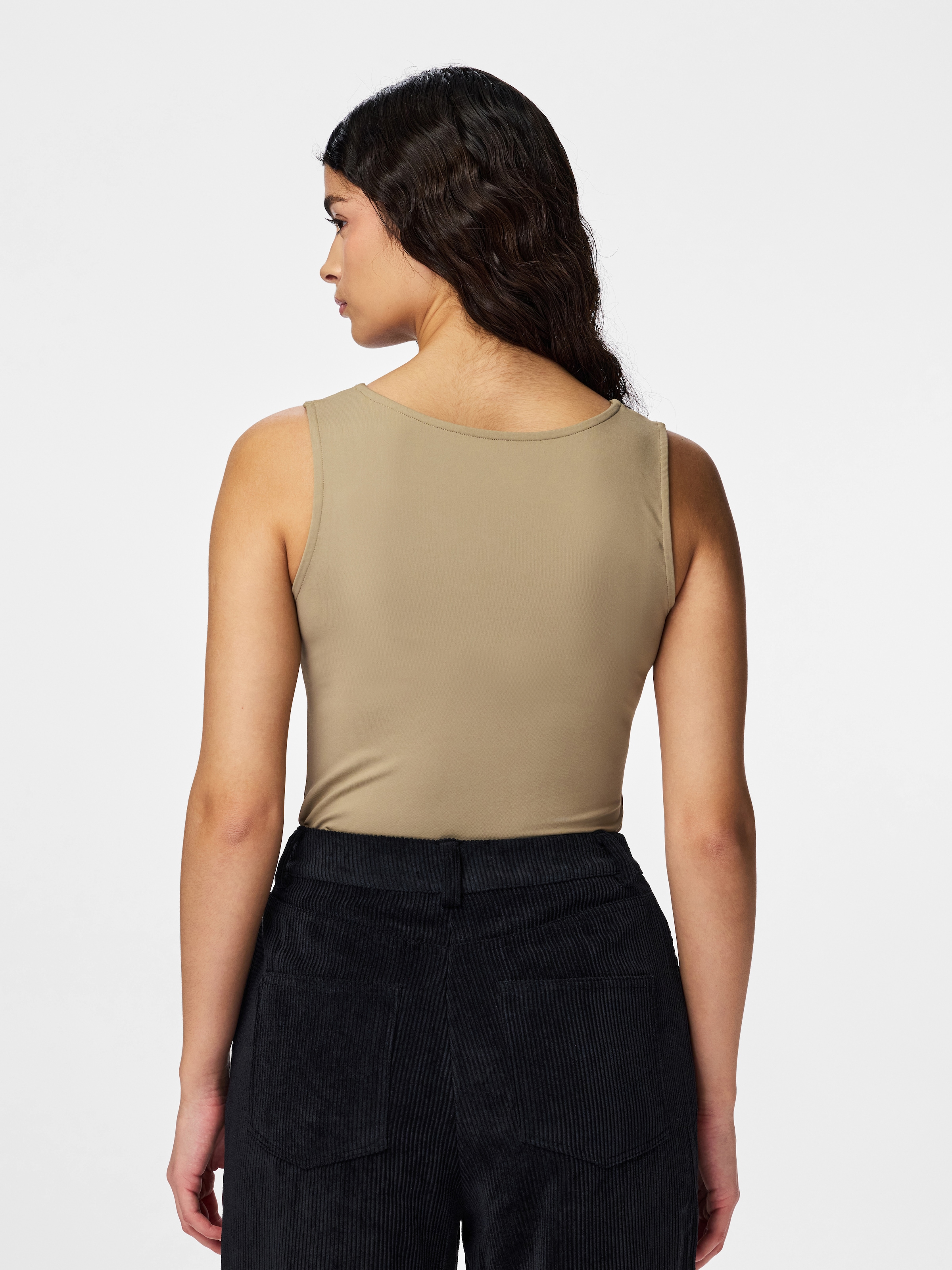 pieces Tanktop »PCLULA SL REVERSIBLE TANKTOP JRS NOOS« Materialmix