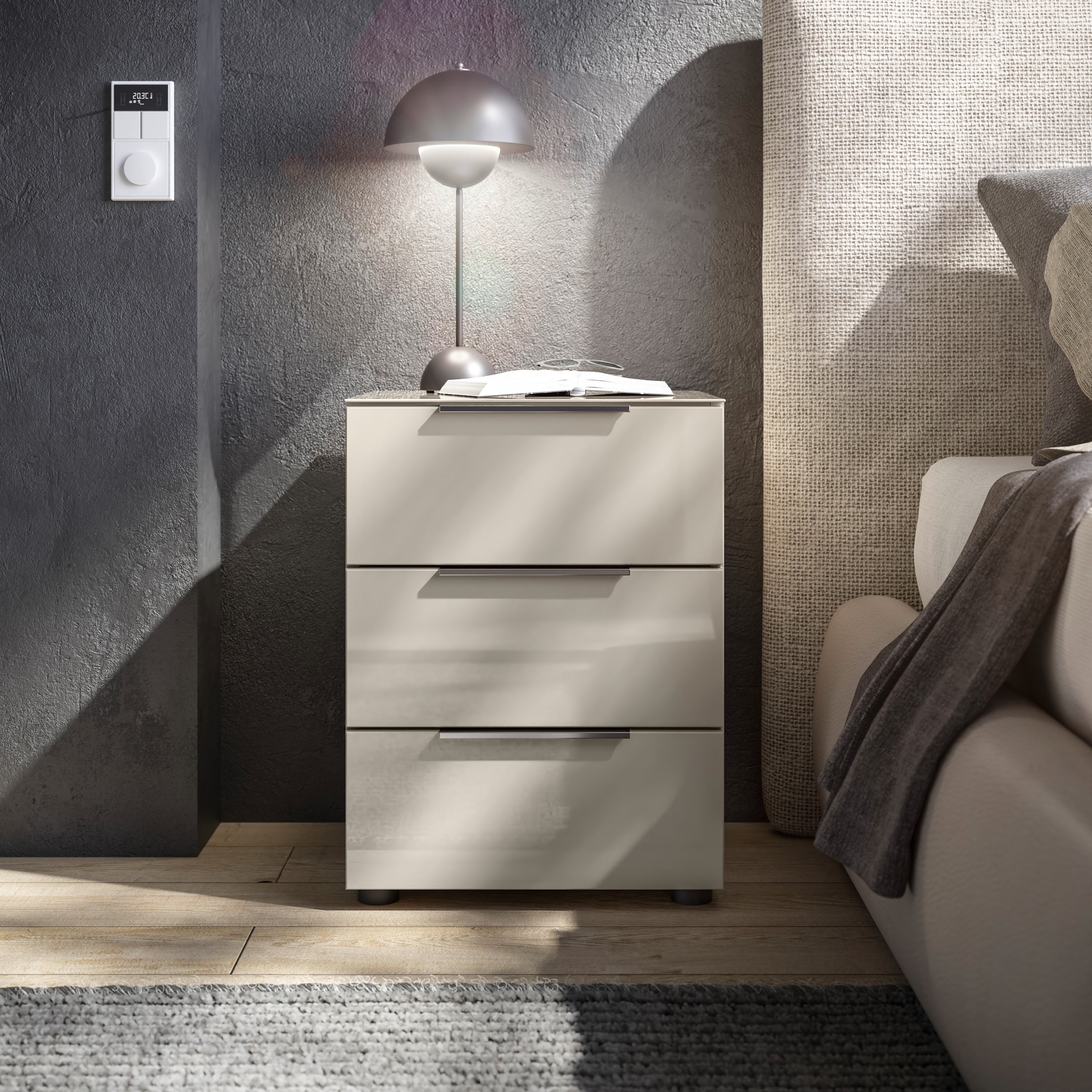 HBZ Nachtkommode "Santorin Nachtkonsole, BxHxT 45x61x40 cm", (1 St.), Breit günstig online kaufen