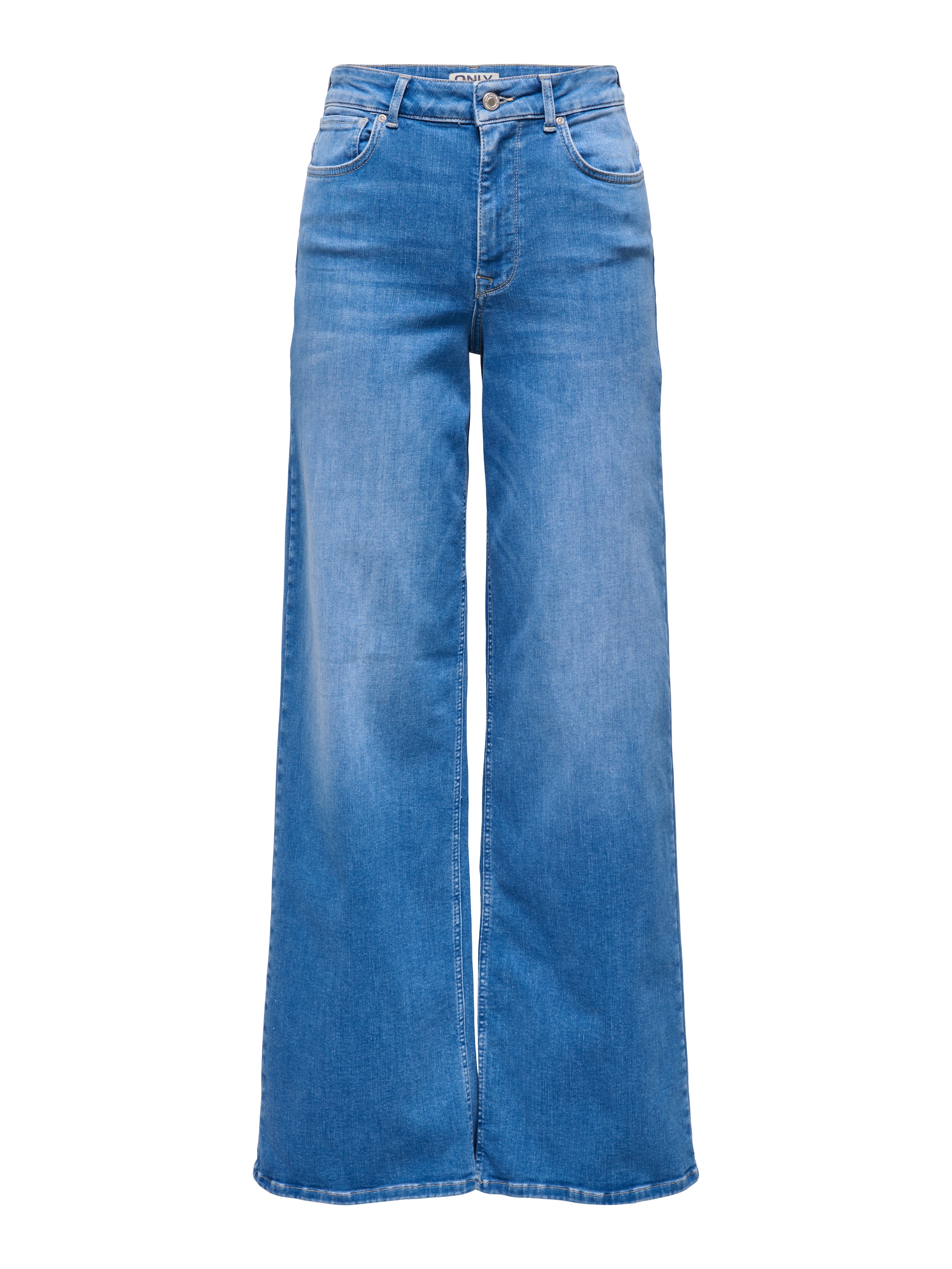 ONLY High-waist-Jeans »ONLMADISON BLUSH HW WIDE DNM REA262 NOOS« hohe Leibhöhe, weites Bein, special bright blue denim