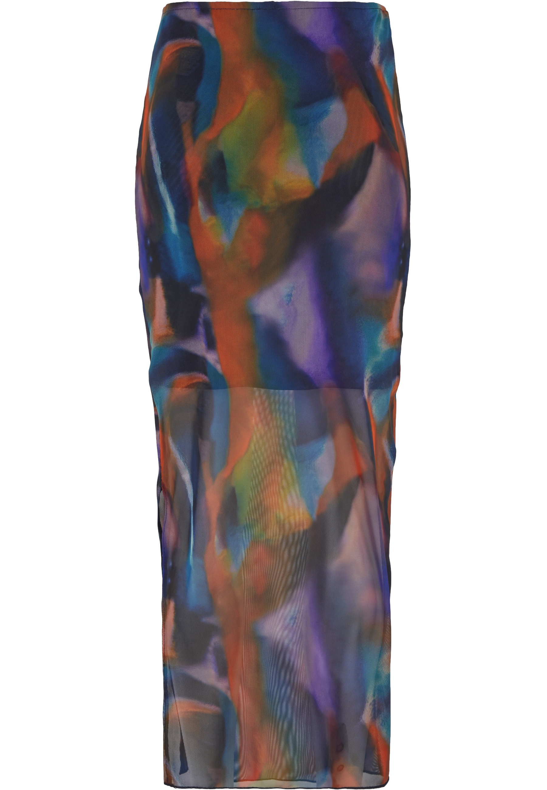 URBAN CLASSICS Sommerrock »Urban Classics Damen Ladies AOP Mesh Tube Skirt« 1 Stk.