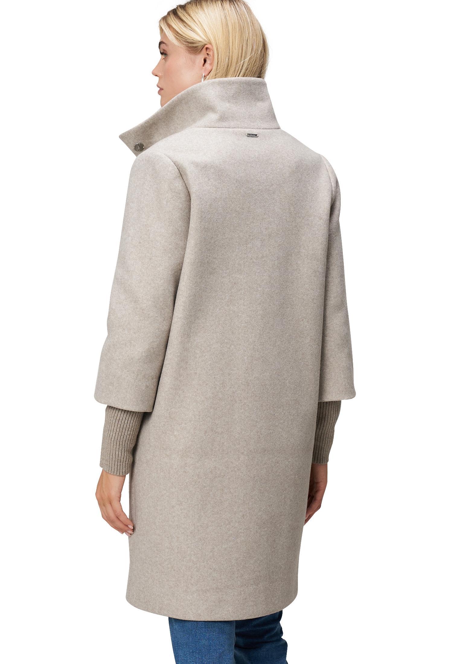 Zero Wintermantel »zero Damen Mantel Wolloptik mit Stehkragen«