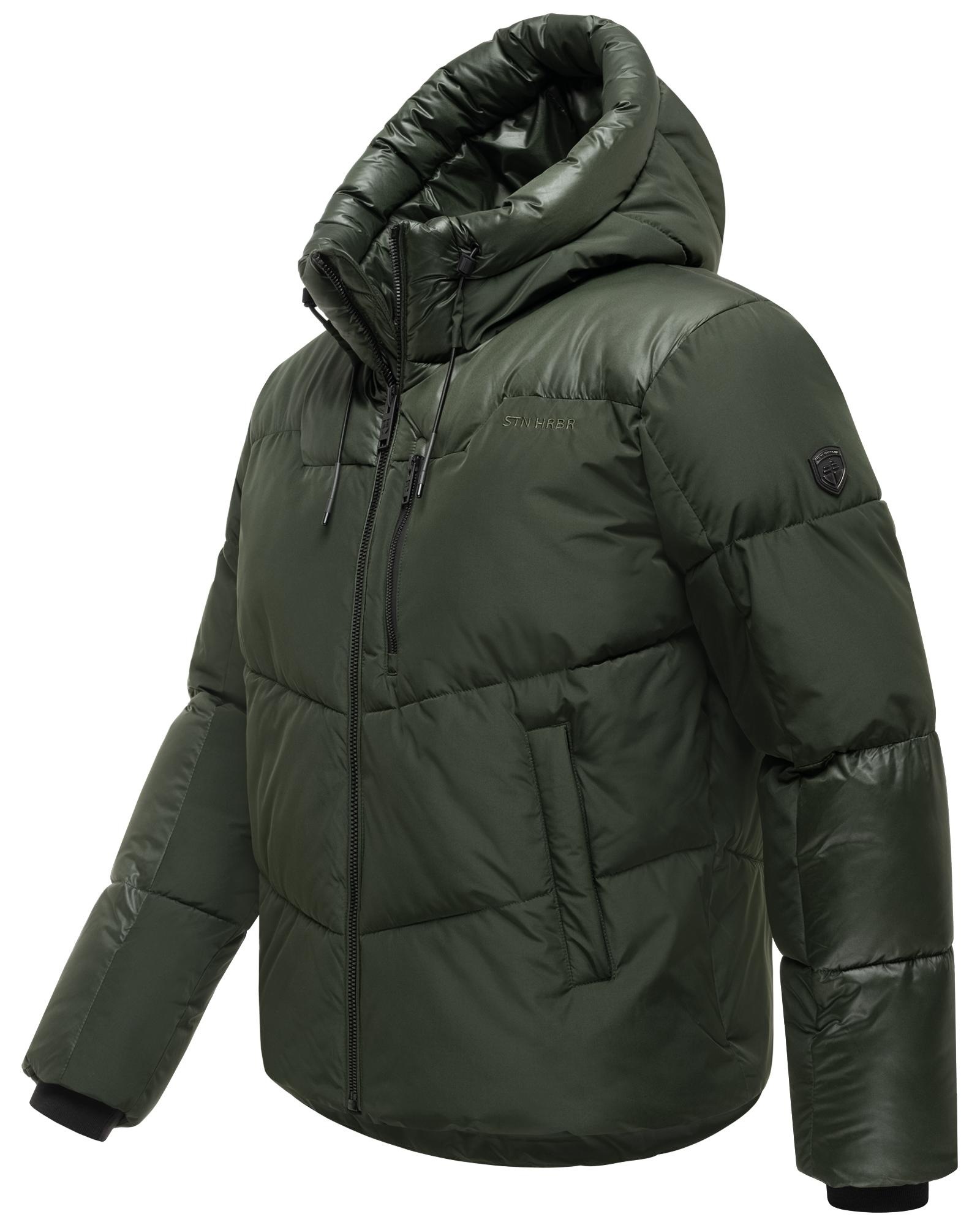 Stone Harbour Steppjacke »Kiaan XX« mit Kapuze Warme Herren Winterjacke in Materialmix
