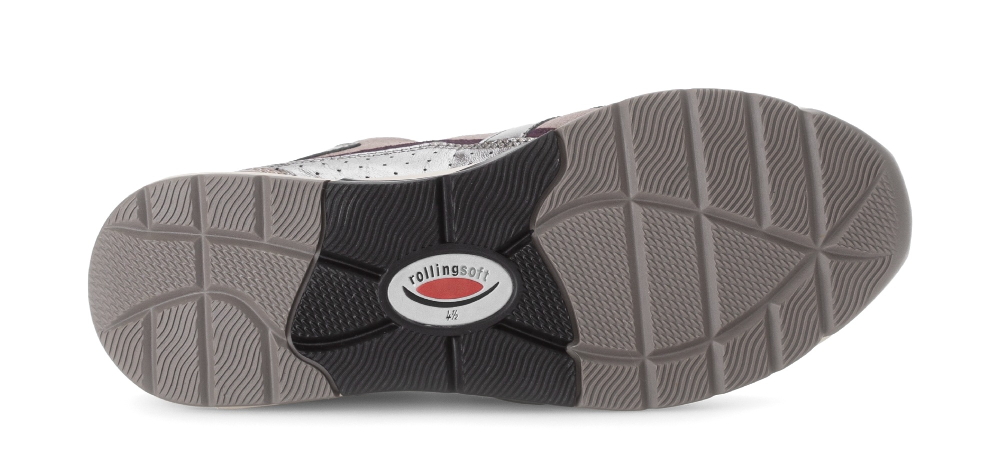 Gabor Rollingsoft Keilsneaker, Schnürer, Halbschuh, Freizeitschuh mit zusätzlichem Reißverschluss