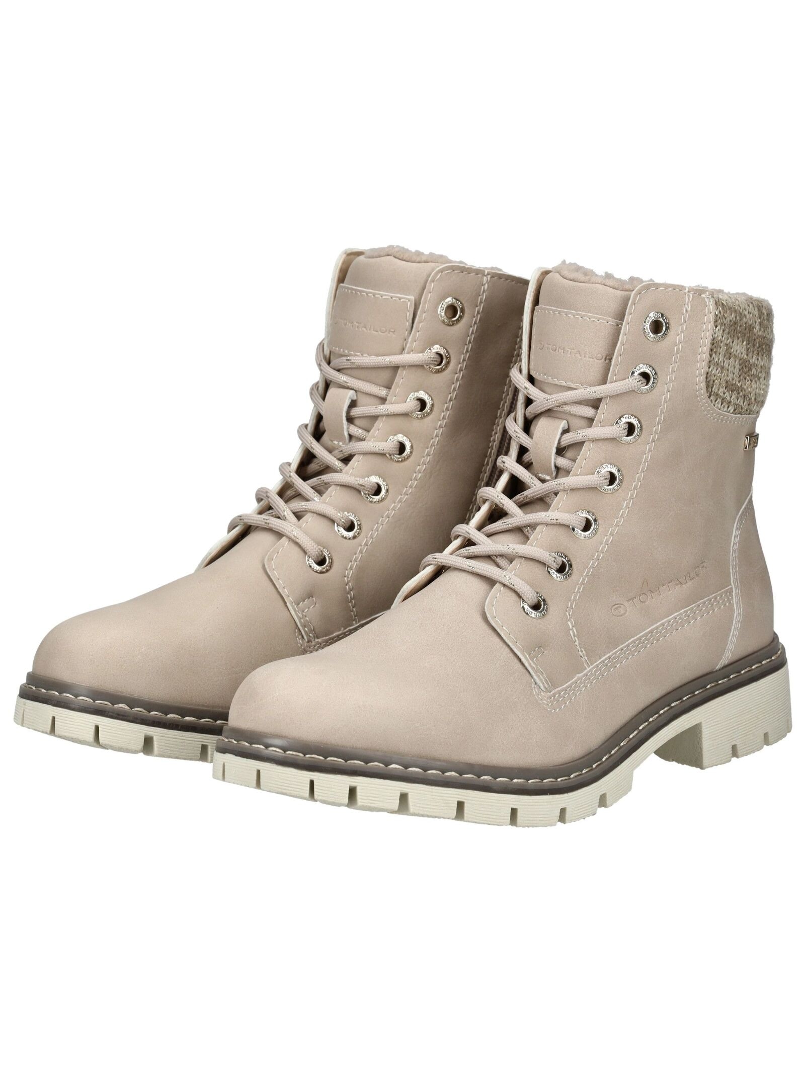 TOM TAILOR Schnürstiefelette »Tom Tailor Stiefelette Lederimitat/Textil«