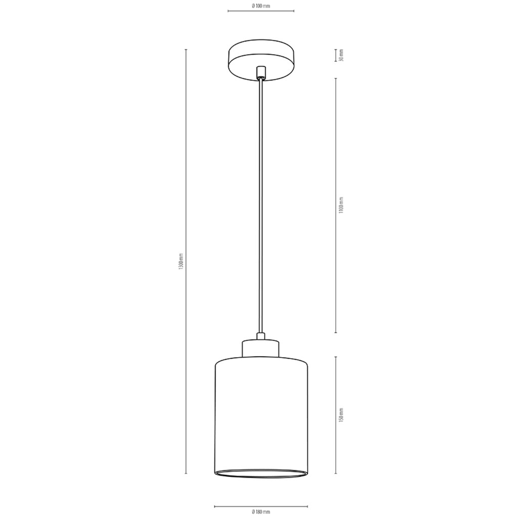 BRITOP LIGHTING Pendelleuchte »ZEFIR«, 1 flammig-flammig