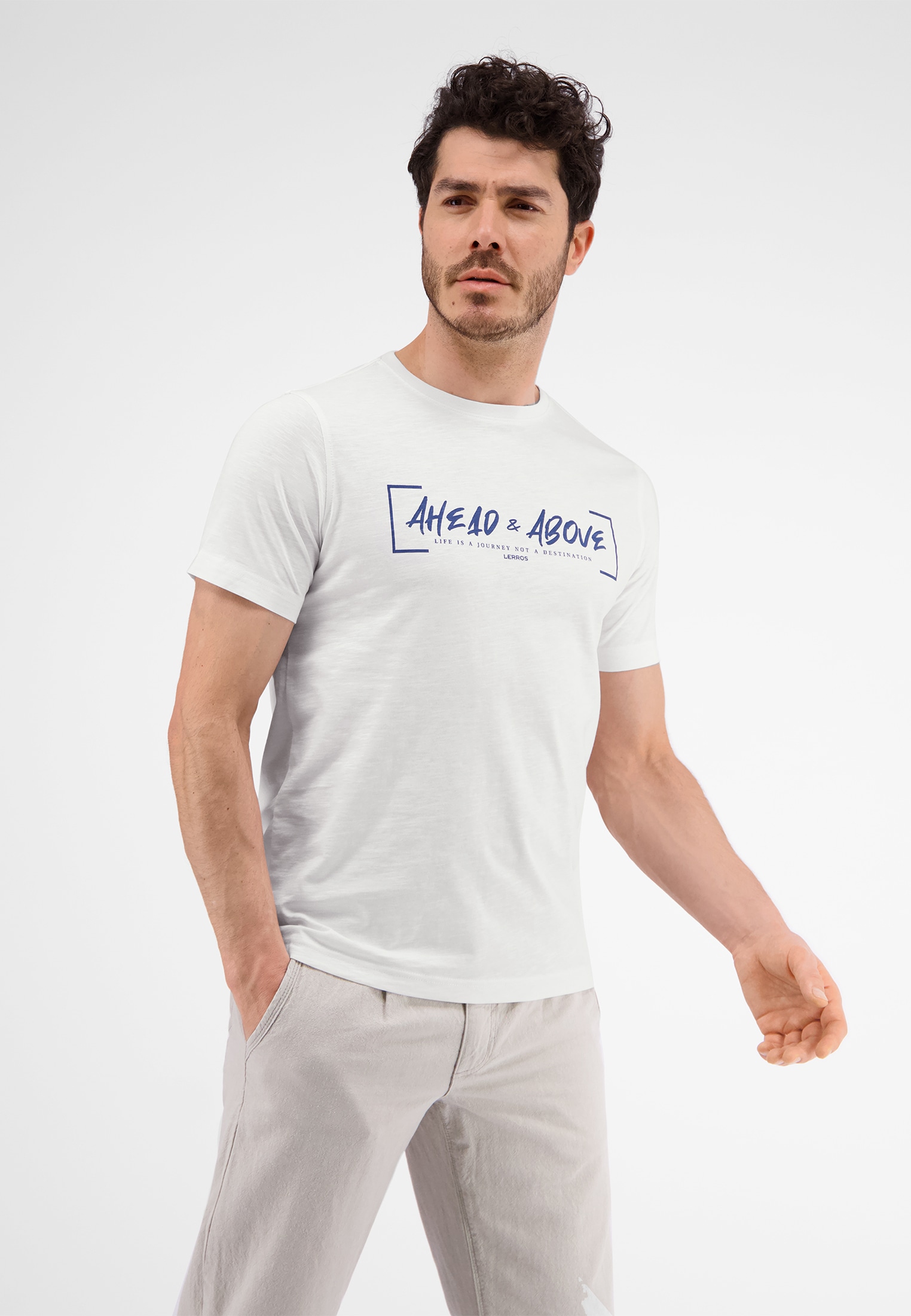 LERROS T-Shirt "LERROS T-Shirt *Ahead & Above*" günstig online kaufen