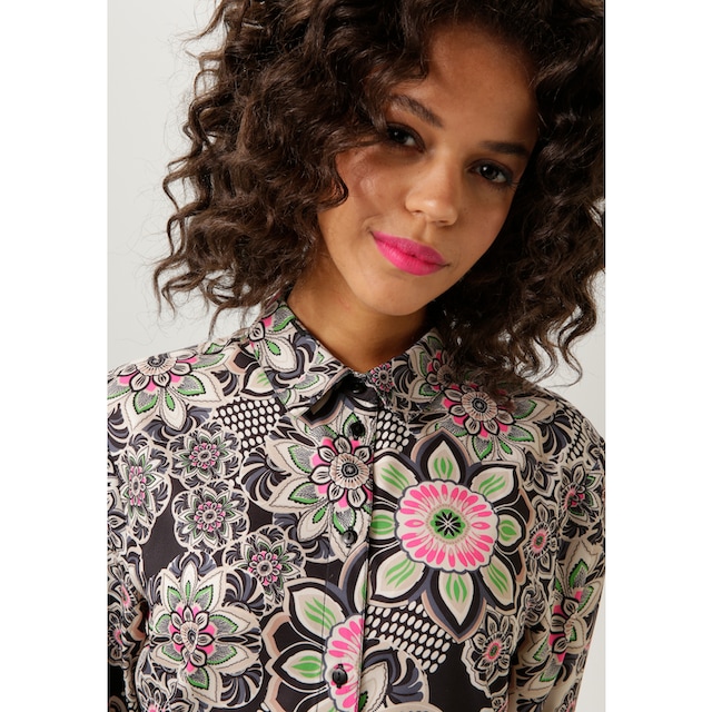 Aniston CASUAL Hemdbluse, mit sensationellem Mandala-Blumendruck - NEUE  KOLLEKTION für bestellen | BAUR