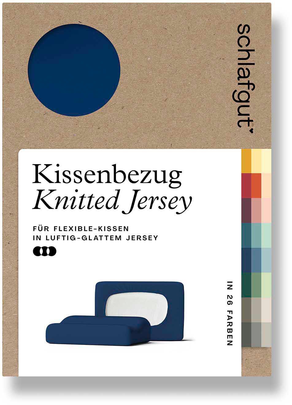 Schlafgut Kissenbezug "Pure flexibler Kissenbezug für Nackenstützkissen" Bio-Baumwolle mit Elasthan, mit Gummizug, bügelfrei