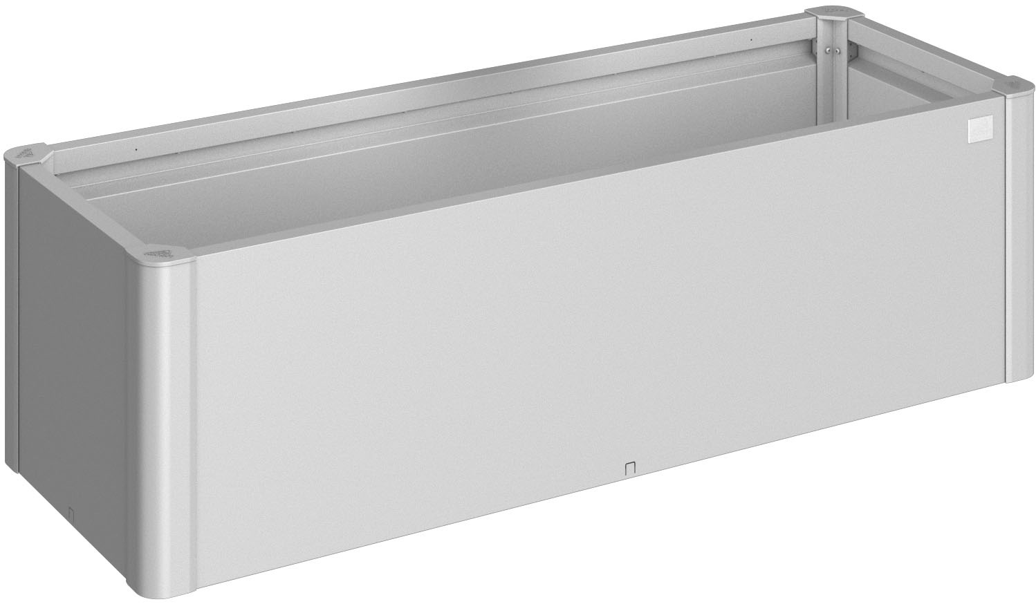 Biohort Hellgrau Hochbeet "Belvedere Mini 1,5X0,5; Verschiedene Farben", Silber (Silber, Metallic), B:152cm H:45cm T:54,7Cm, Stahl, Pflanzgefäße, 152X53x45 - Image 3