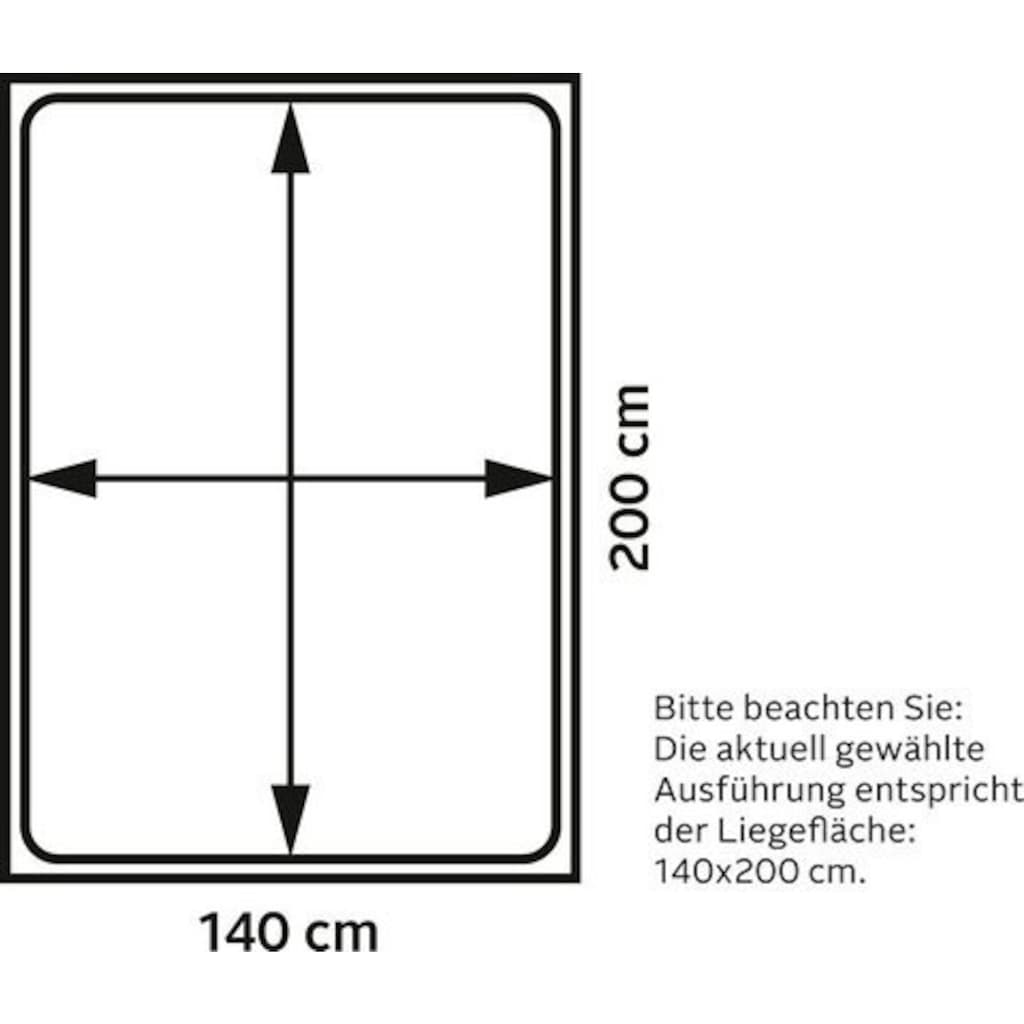 meise.möbel Boxspringbett »Lights«, mit LED Beleuchtung, wahlweise mit Bettkasten