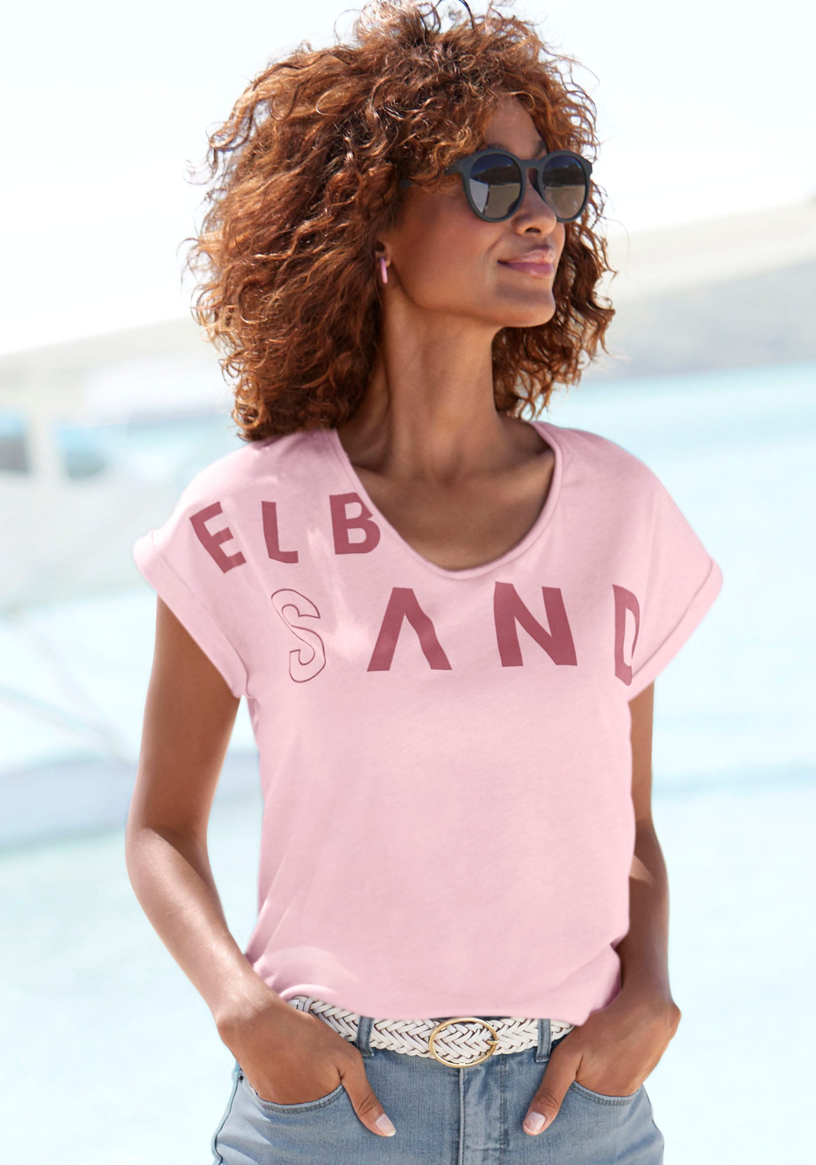 & Rosa | Pinke BAUR online für T-Shirts Damen kaufen