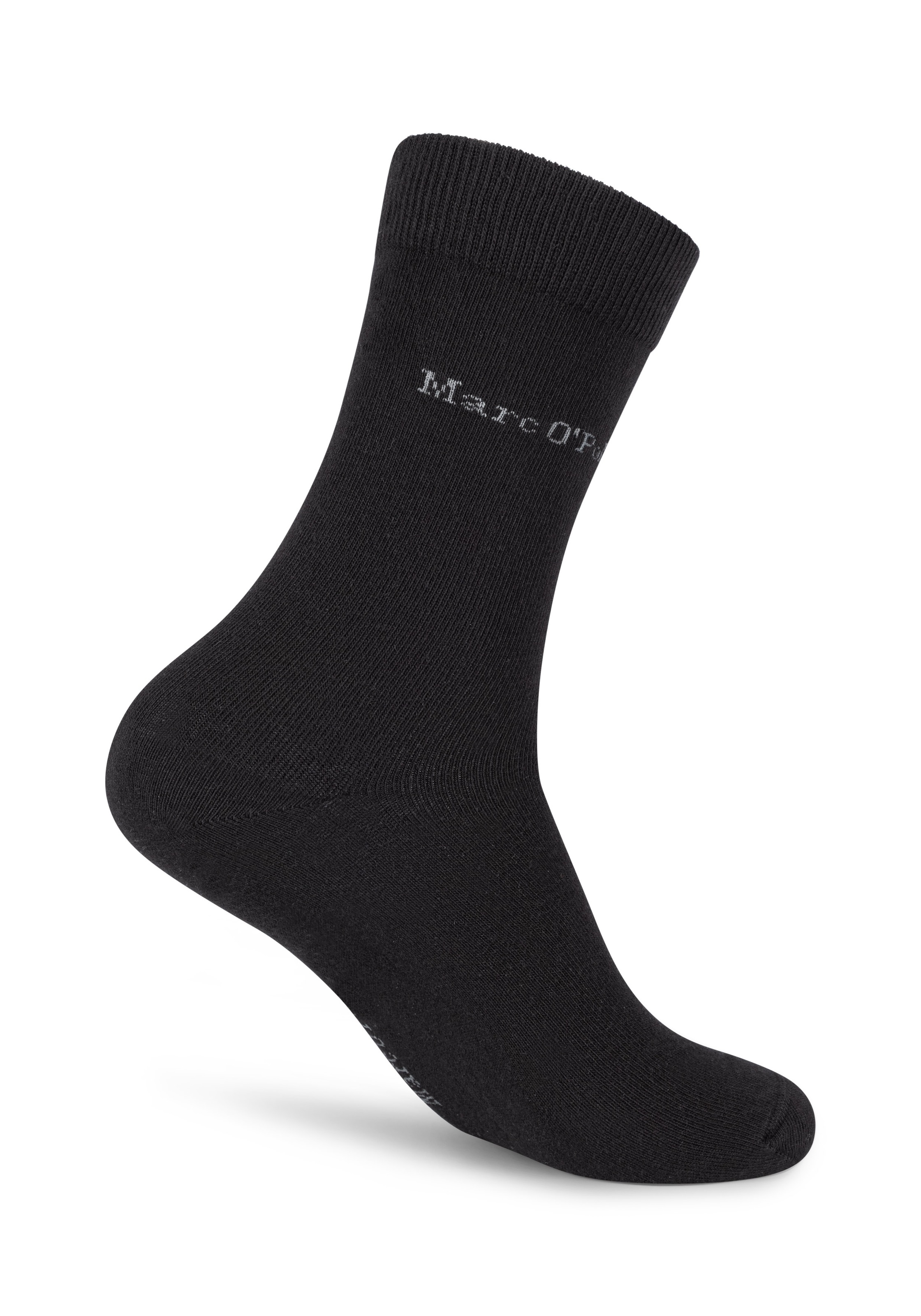 Marc O'Polo Socken 3 Paar,  aus gekämmter Baumwolle, mit handgekettelter Zehennaht