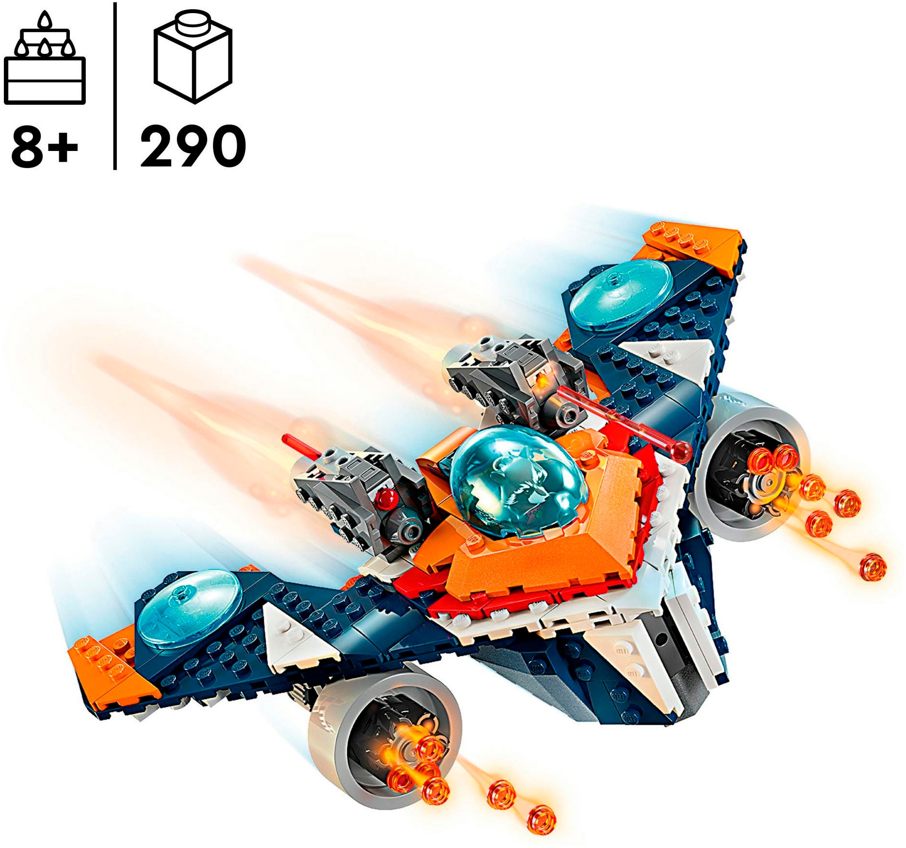 LEGO® Konstruktionsspielsteine »Rockets Raumschiff vs. Ronan (76278), LEGO Super Heroes«, (290 St.), Made in Europe
