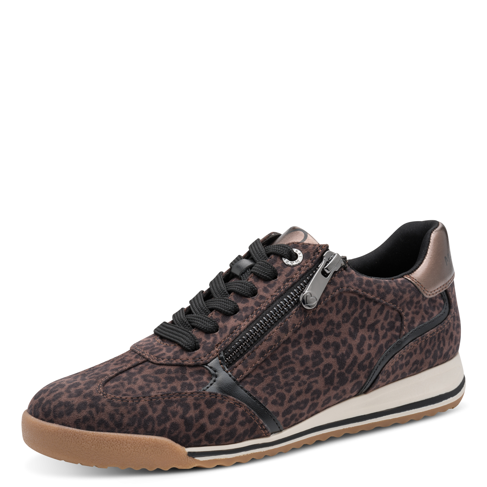 MARCO TOZZI Keilsneaker Freizeitschuh, Schnürschuh mit angesagtem Animal-Prints
