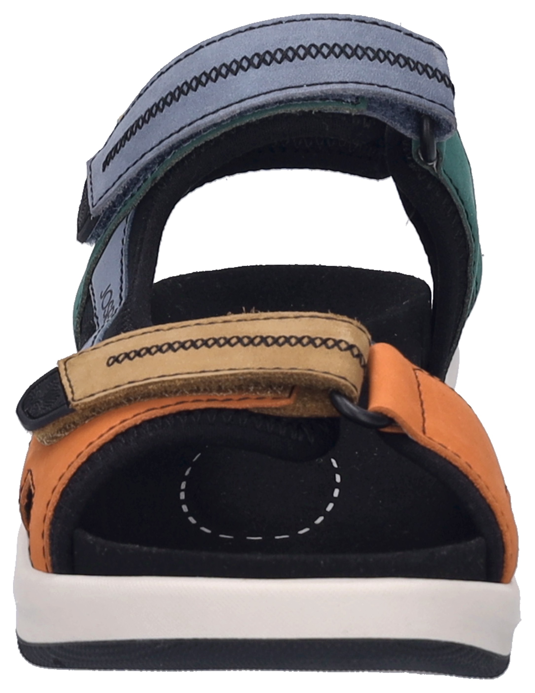 Sandale JOSEF SEIBEL "Estelle 02", Damen, Gr. 38, bunt (multifarben), Leder, Textil, kontrastfarbene Details, Schuhe Sandale, Trekkingsandale, Outdoorschuh mit verstellbaren Klettverschlüssen 3