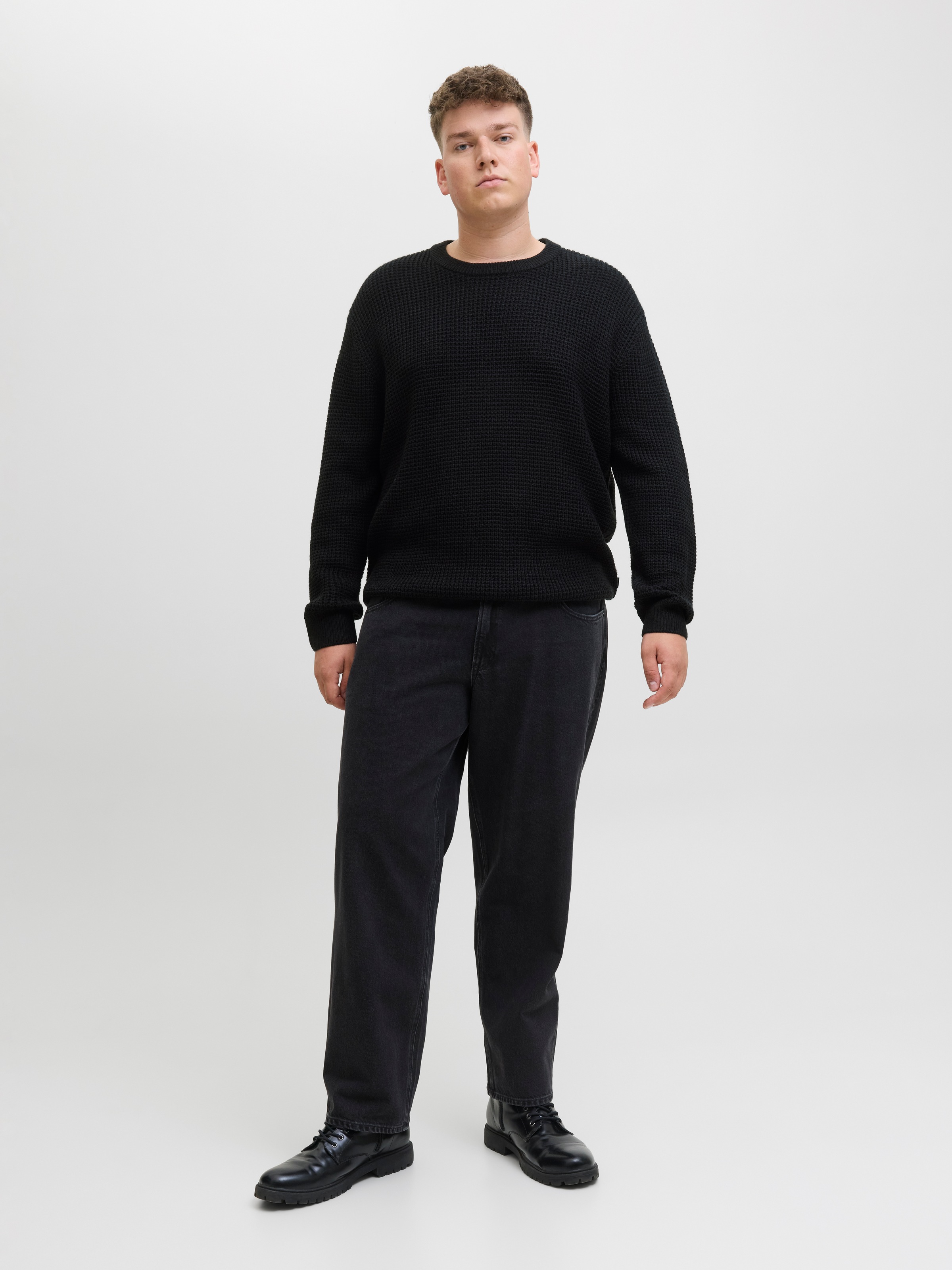 Jack & Jones PlusSize Strickpullover »JJGLOBAL KNIT CREW NECK PLS«