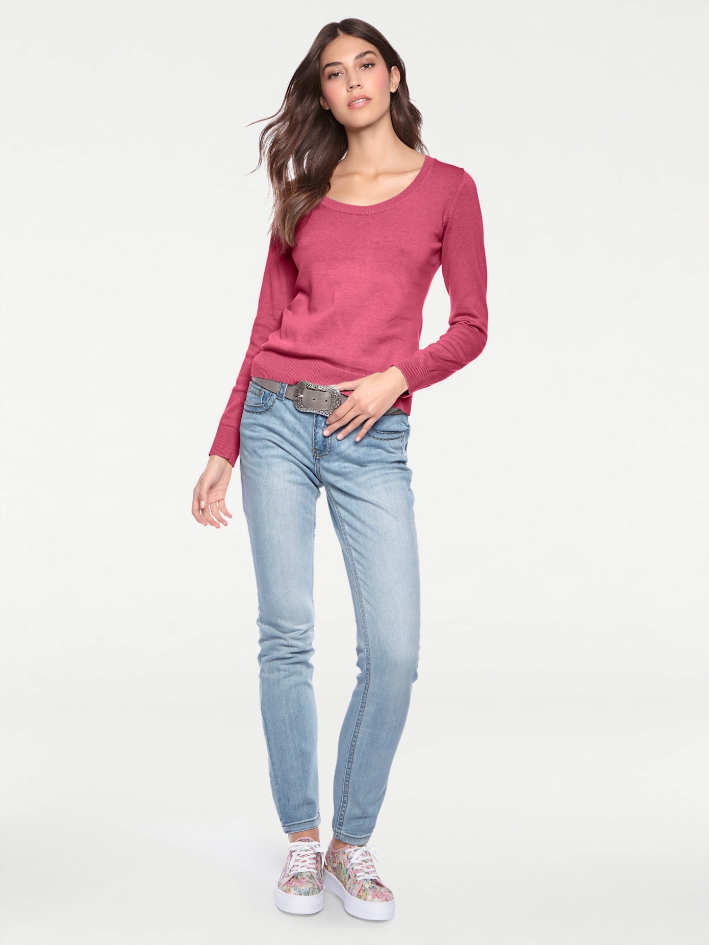 LINEA TESINI by heine Rundhalspullover "Rundhals-Pullover"