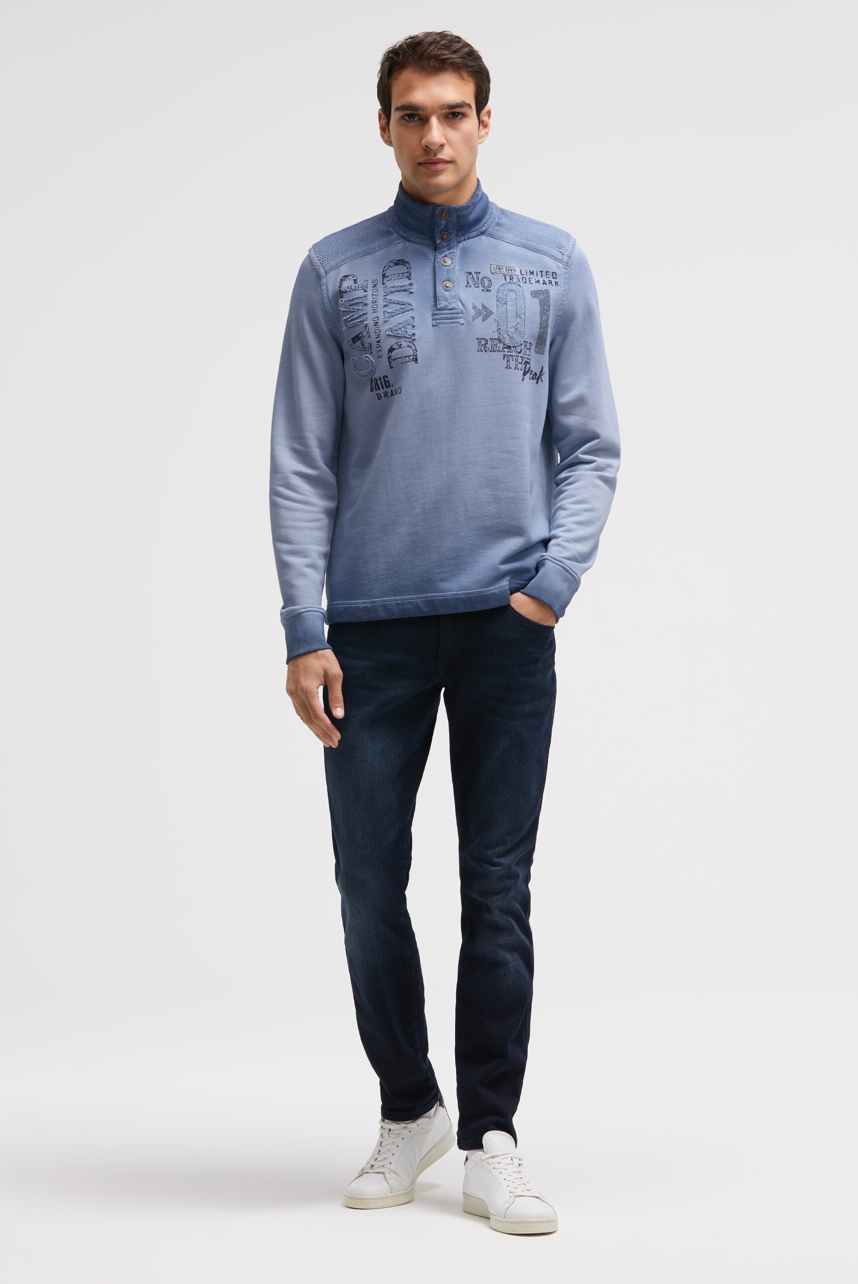 CAMP DAVID Sweater aus Baumwolle