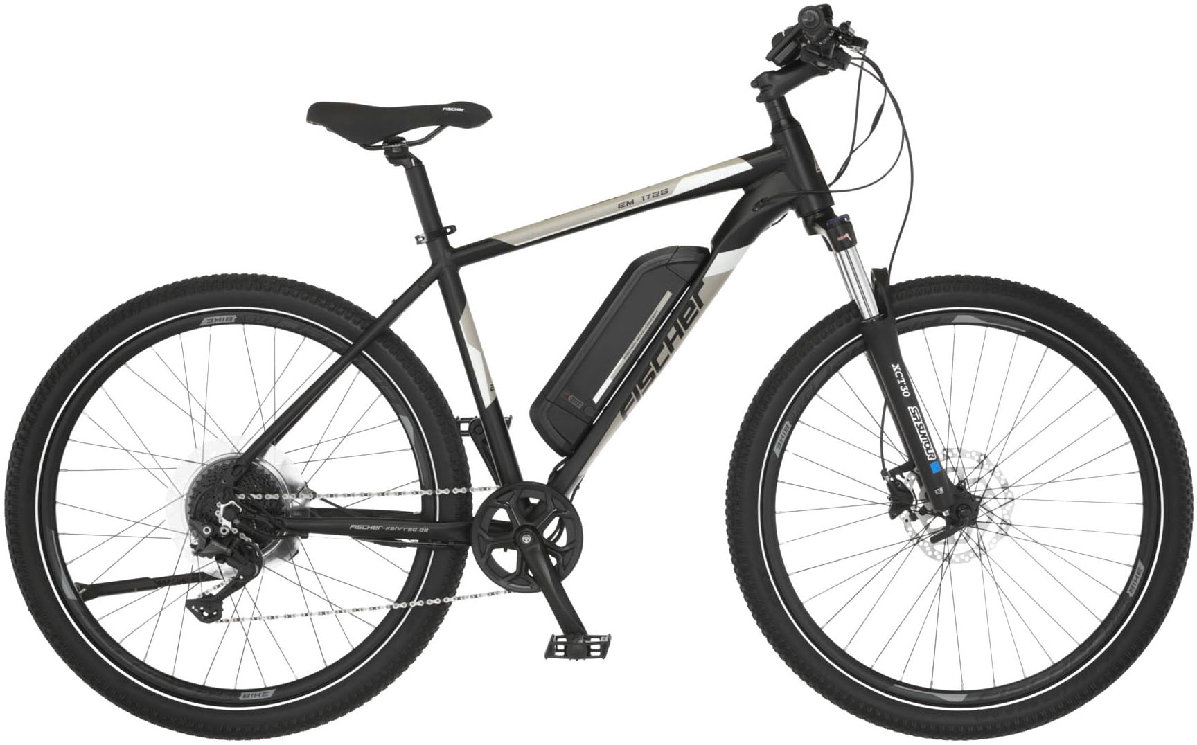 FISCHER Fahrrad E-Bike »MONTIS EM 1726 422«, 10 Gang, Pedelec, Elektrofahrrad für Damen u. Herren, MTB, Mountainbike