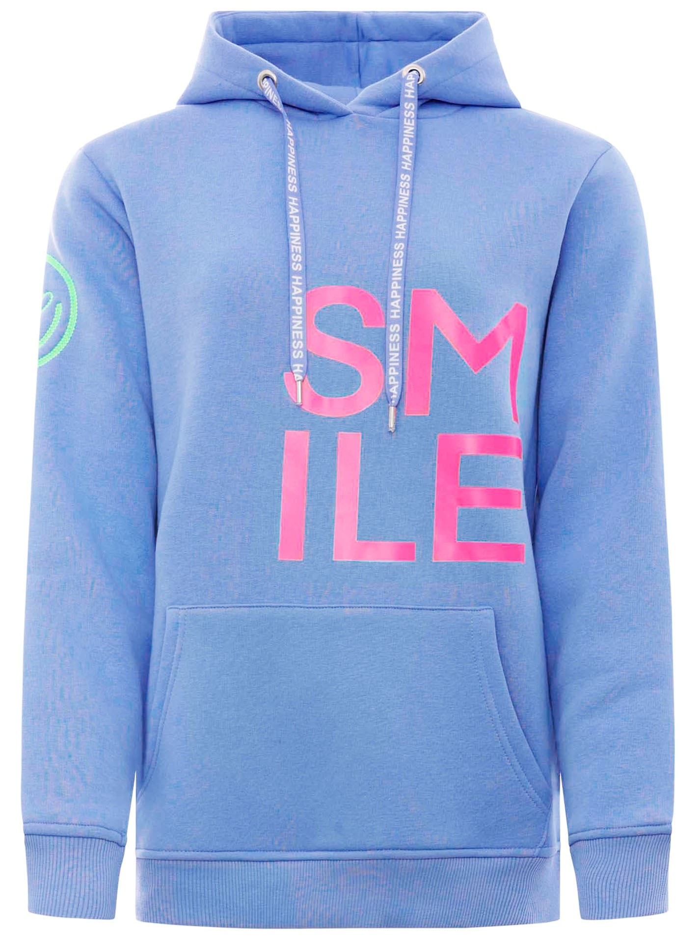 Zwillingsherz Hoodie ""Alissa"", Langarm, Kapuze, Neon-Details, Kordelzug, günstig online kaufen