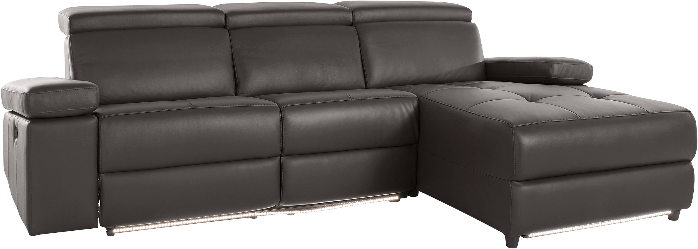 Places of Style Ecksofa »Kilado, L-Form,«, mit Relaxfunktion, verstellbarer Armlehne, Kopfteilverstellung