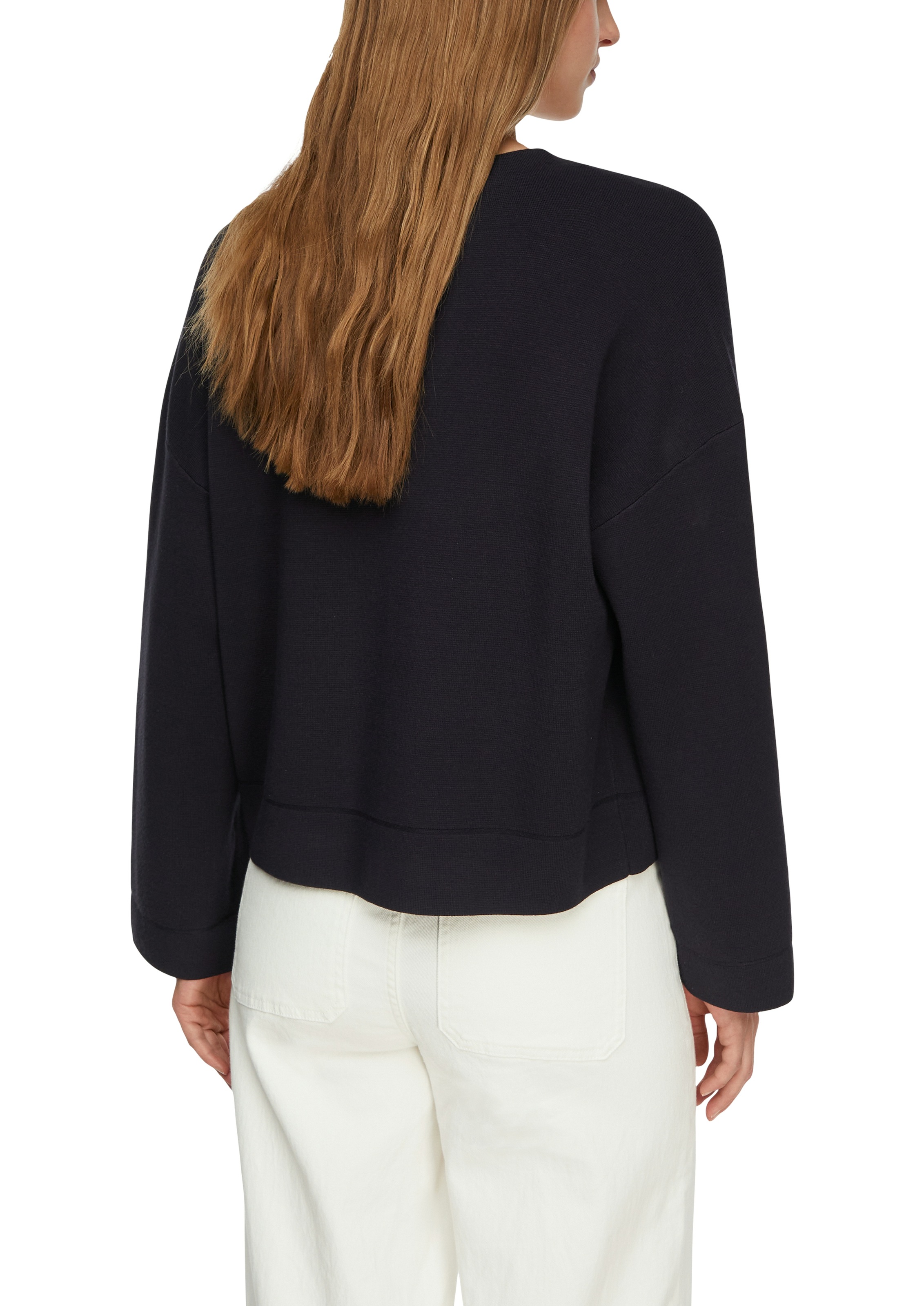 Comma Strickjacke mit V-Ausschnitt günstig online kaufen