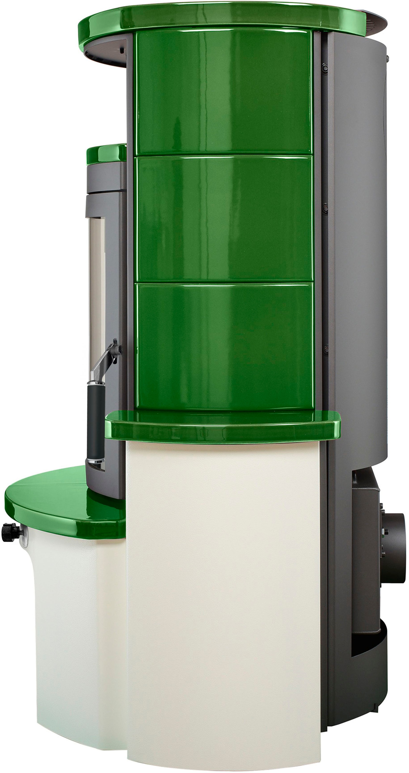 HARK Kaminofen »Avenso GT ECOplus 6 KW« grün-glänzend, mit EcoPlus Filter