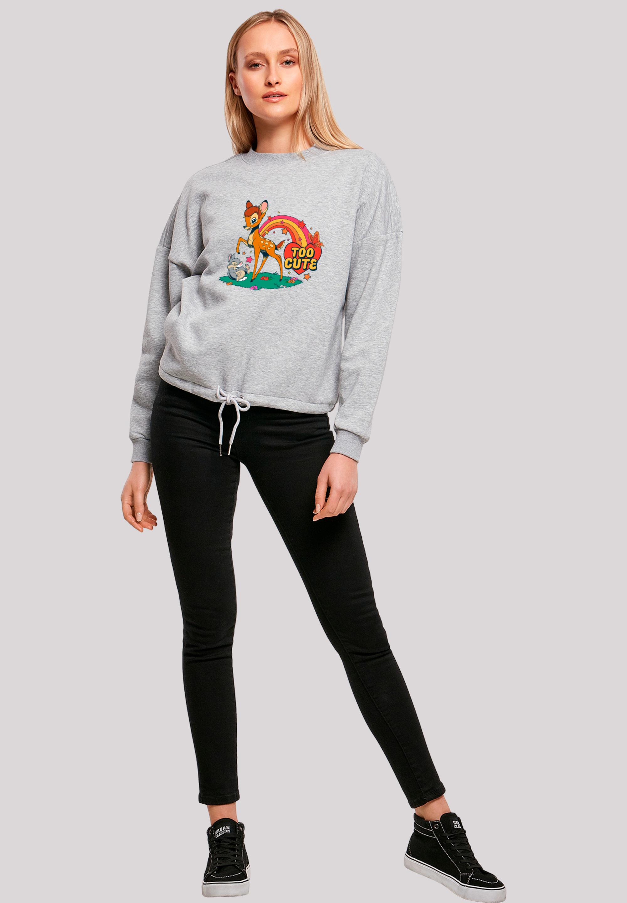F4NT4STIC Sweatshirt »Disney Bambi Too Cute«, Premium Qualität