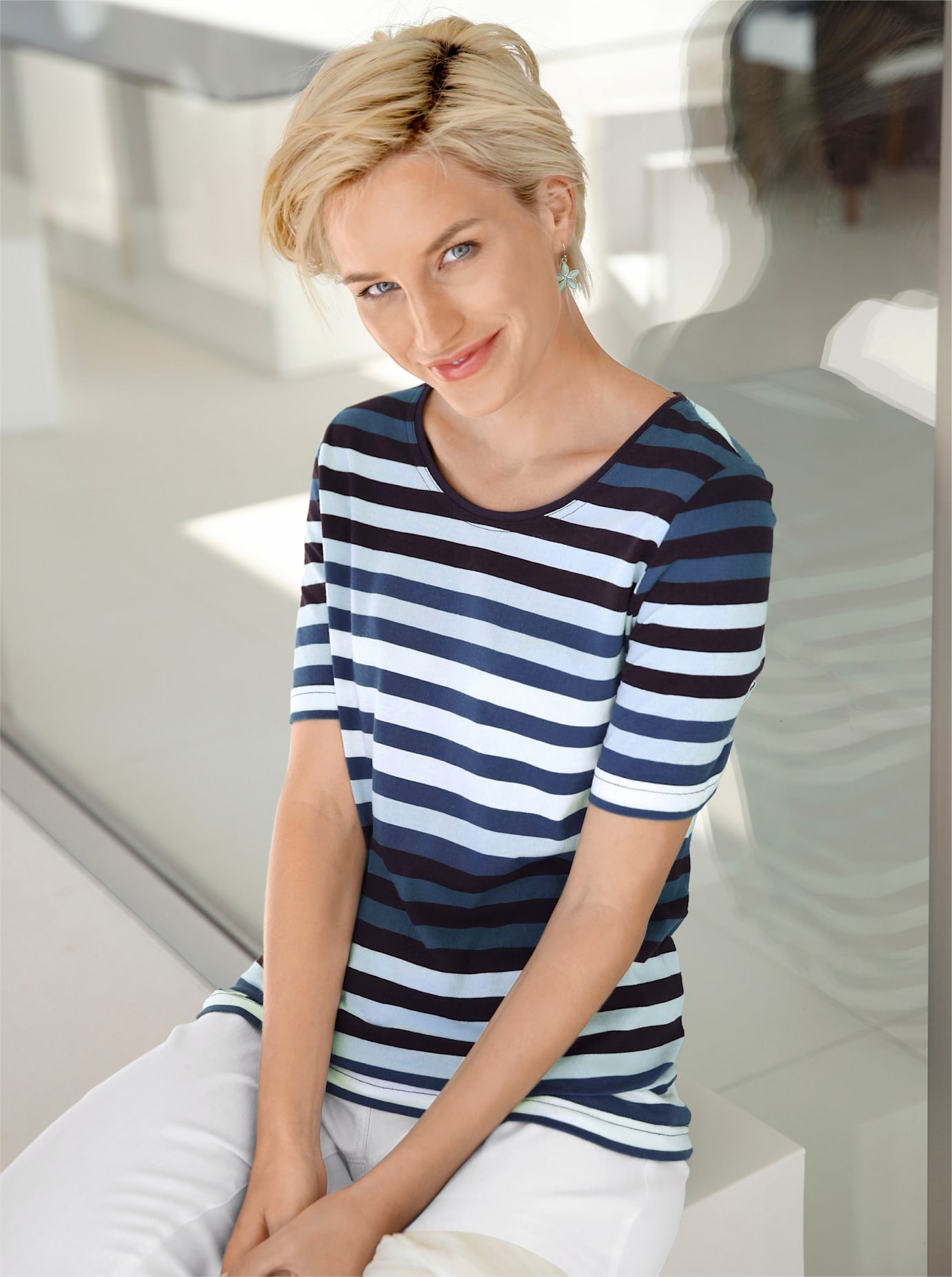 Casual Looks Kurzarmshirt "Shirt" 1 Stk. tlg. günstig online kaufen