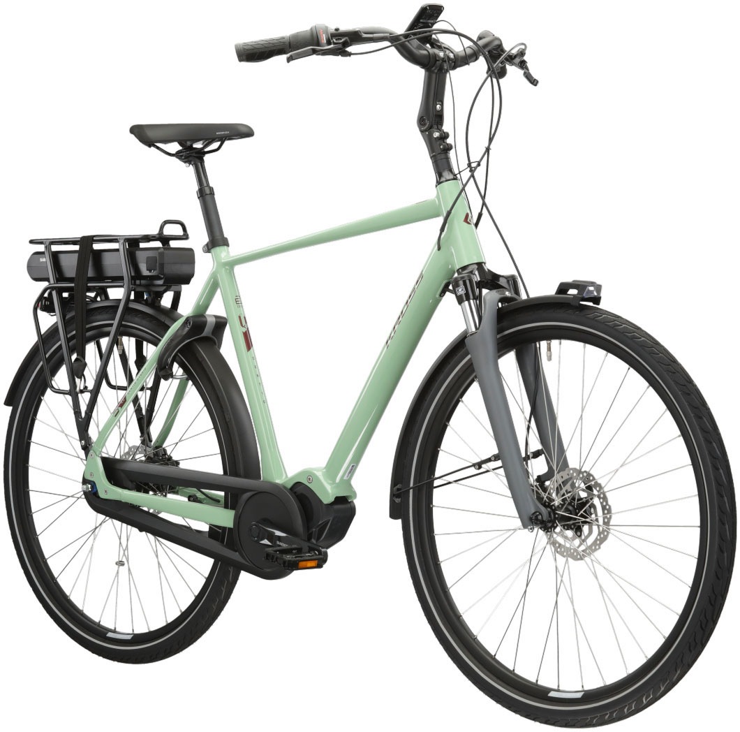 Kross »E-Citybike Sentio Hybrid 4.0 28 Zoll grün« 7 Gang Shimano NEXUS Schaltwerk Nabenschaltung Mittelmotor 250 W Pedelec, Elektrofahrrad für Damen und Herren