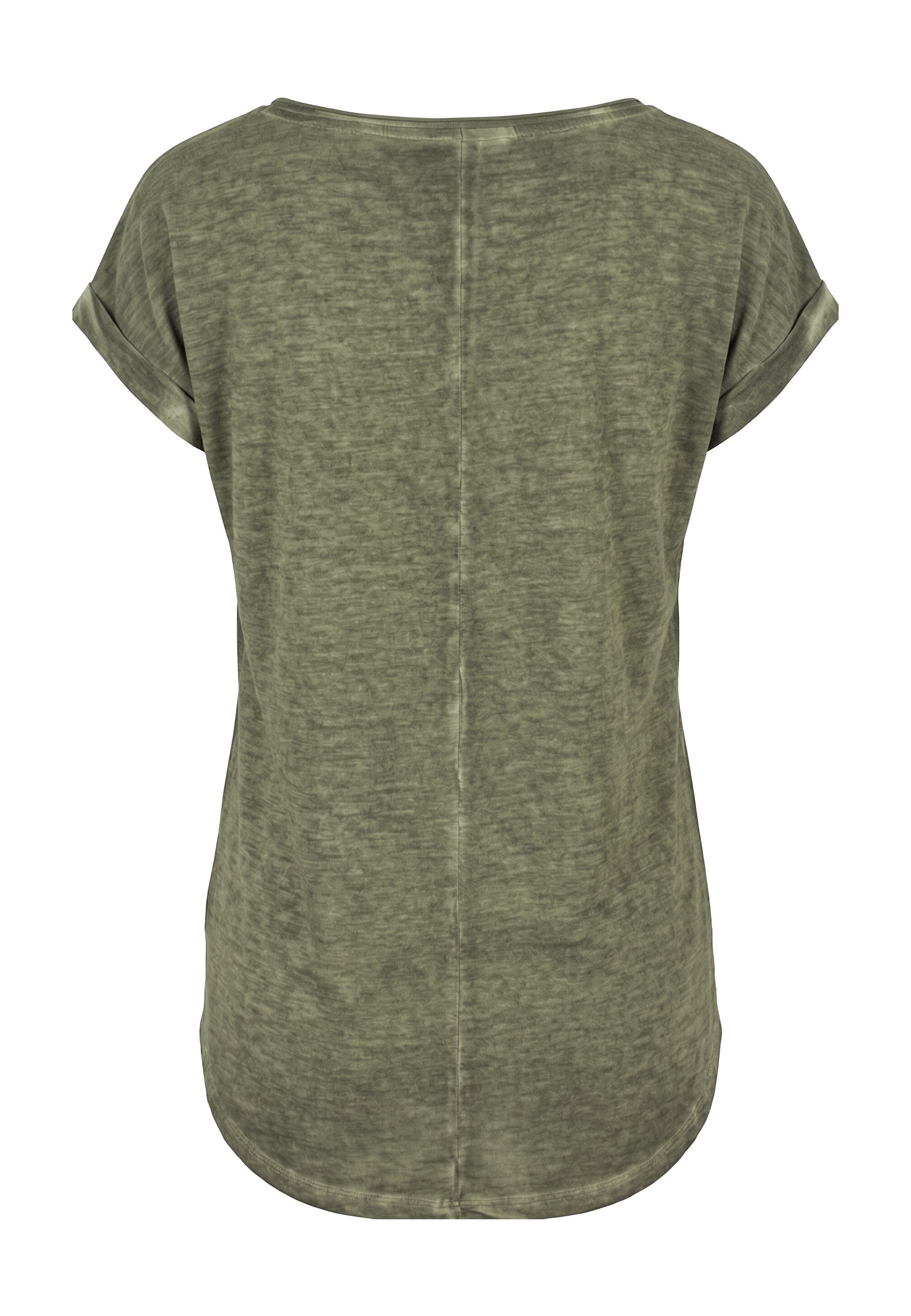 URBAN CLASSICS Kurzarmshirt »Urban Classics Damen Ladies Long Back Shaped Spray Dye Tee« 1 Stk.