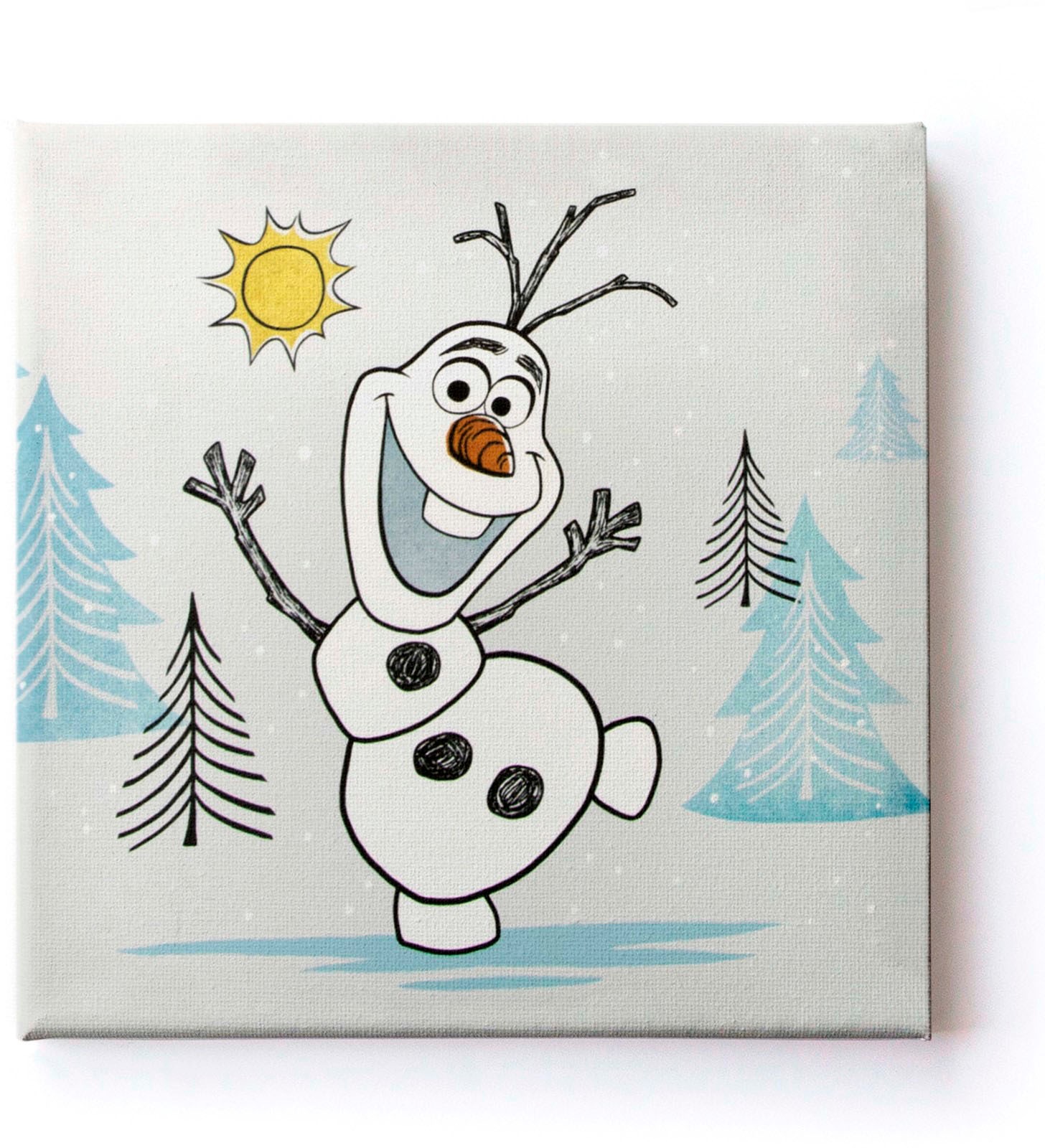 BAUR kaufen 3 Olaf (Packung, of Leinwandbild 3/30x30cm«, »Leinwandbilder Frozen 3 Set Disney St.) |