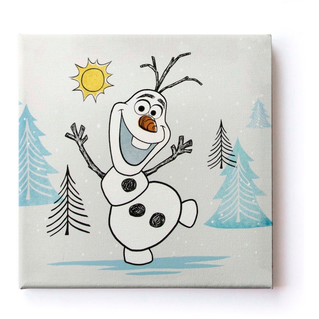 Disney Leinwandbild »Leinwandbilder Set of 3 Frozen Olaf 3/30x30cm«,  (Packung, 3 St.) kaufen | BAUR