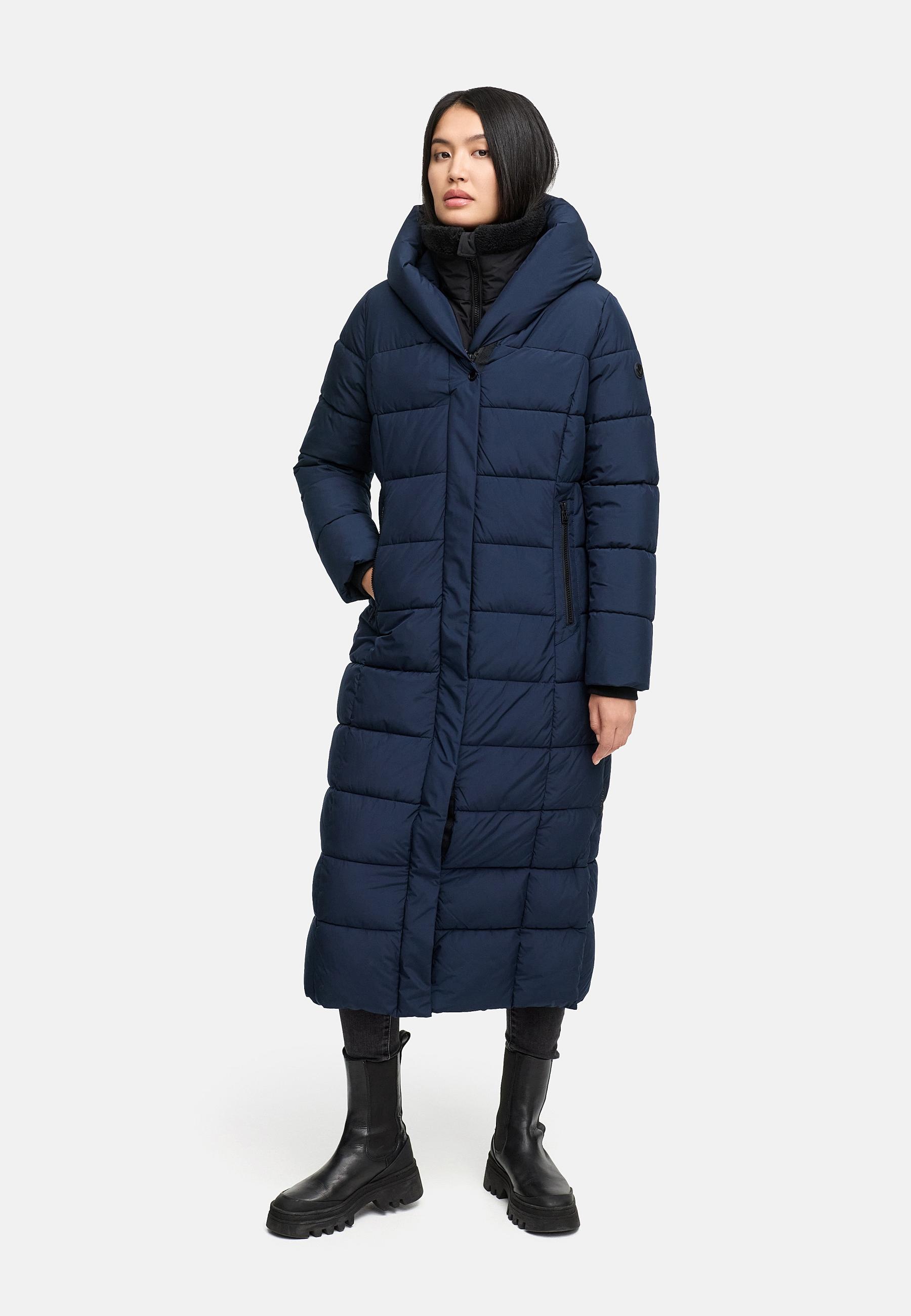 Navahoo Wintermantel »Traumblüte 14«, Warmer Parka mit Stehkragen