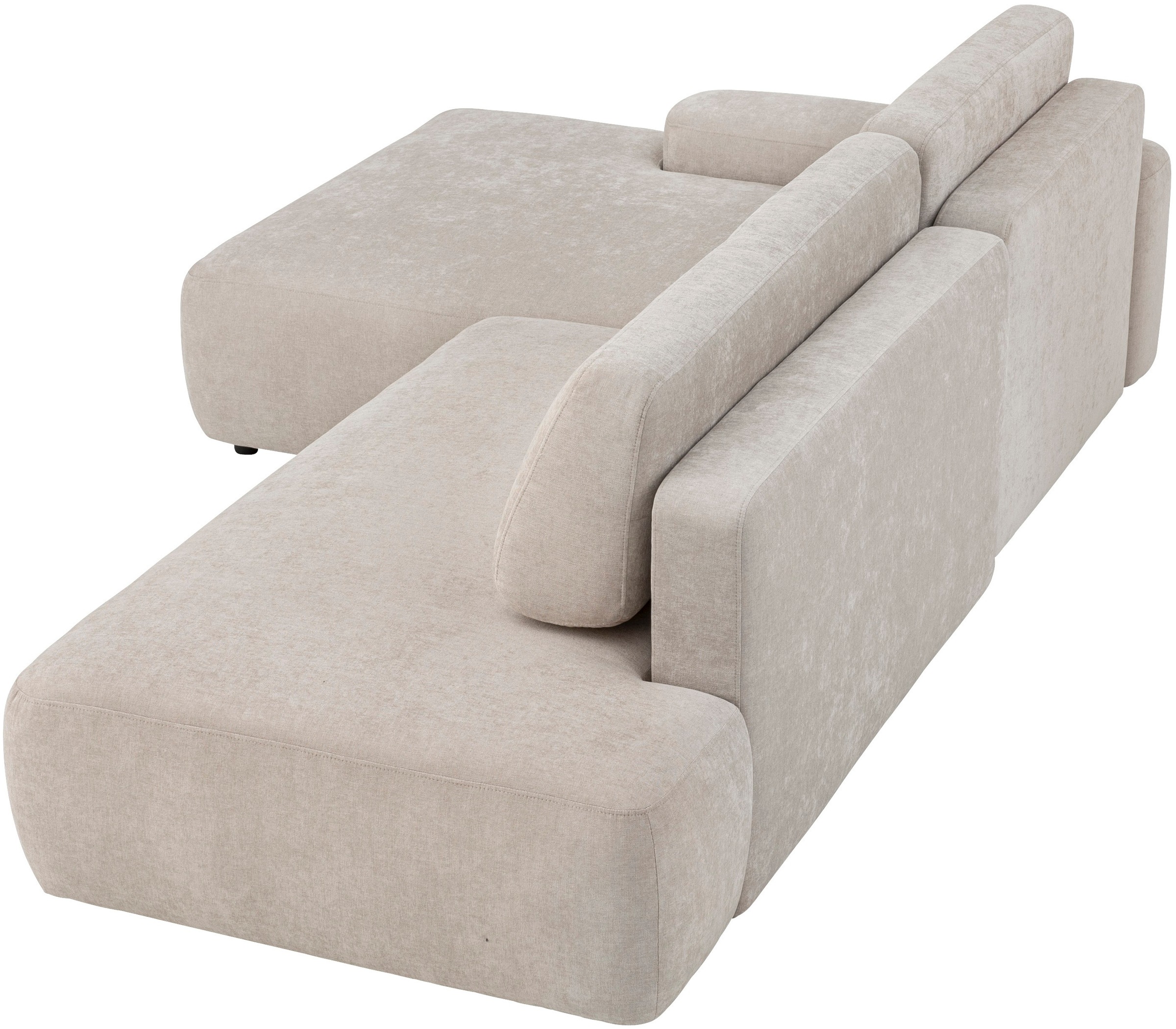 INOSIGN Ecksofa »TORGE, Schlafsofa Cord, Samtvelours u. Strukur fein, Couch in L-Form«, Schlaffunktion und Bettkasten, Liegefläche: 210x125 cm, neues Design