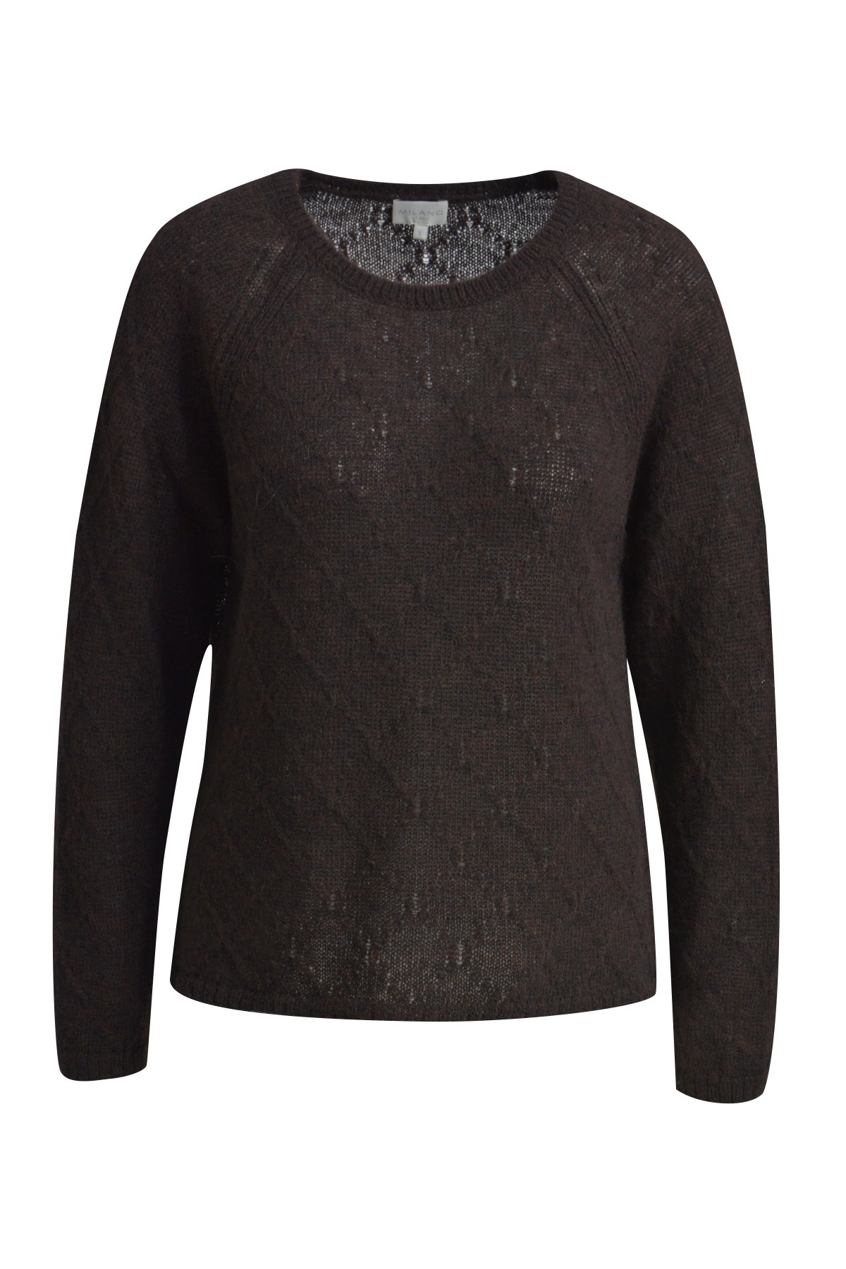 Milano Italy Rundhalspullover aus Feinstrick günstig online kaufen