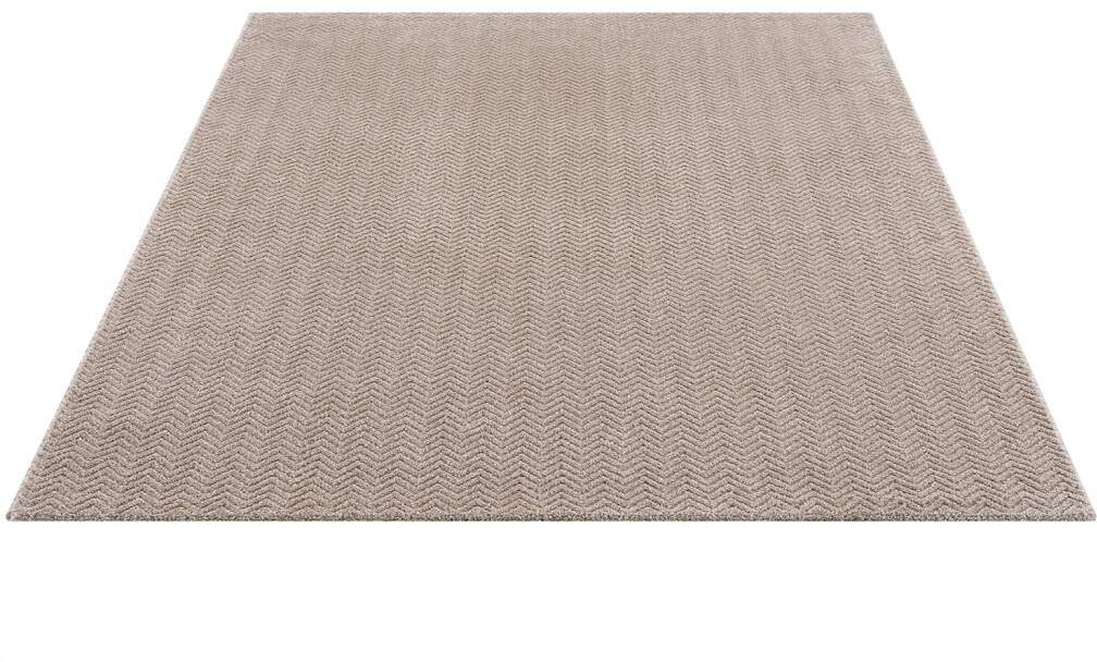Carpet City Teppich "Friseé-Teppich FANCY805" rechteckig 12 mm Höhe Läufer, günstig online kaufen